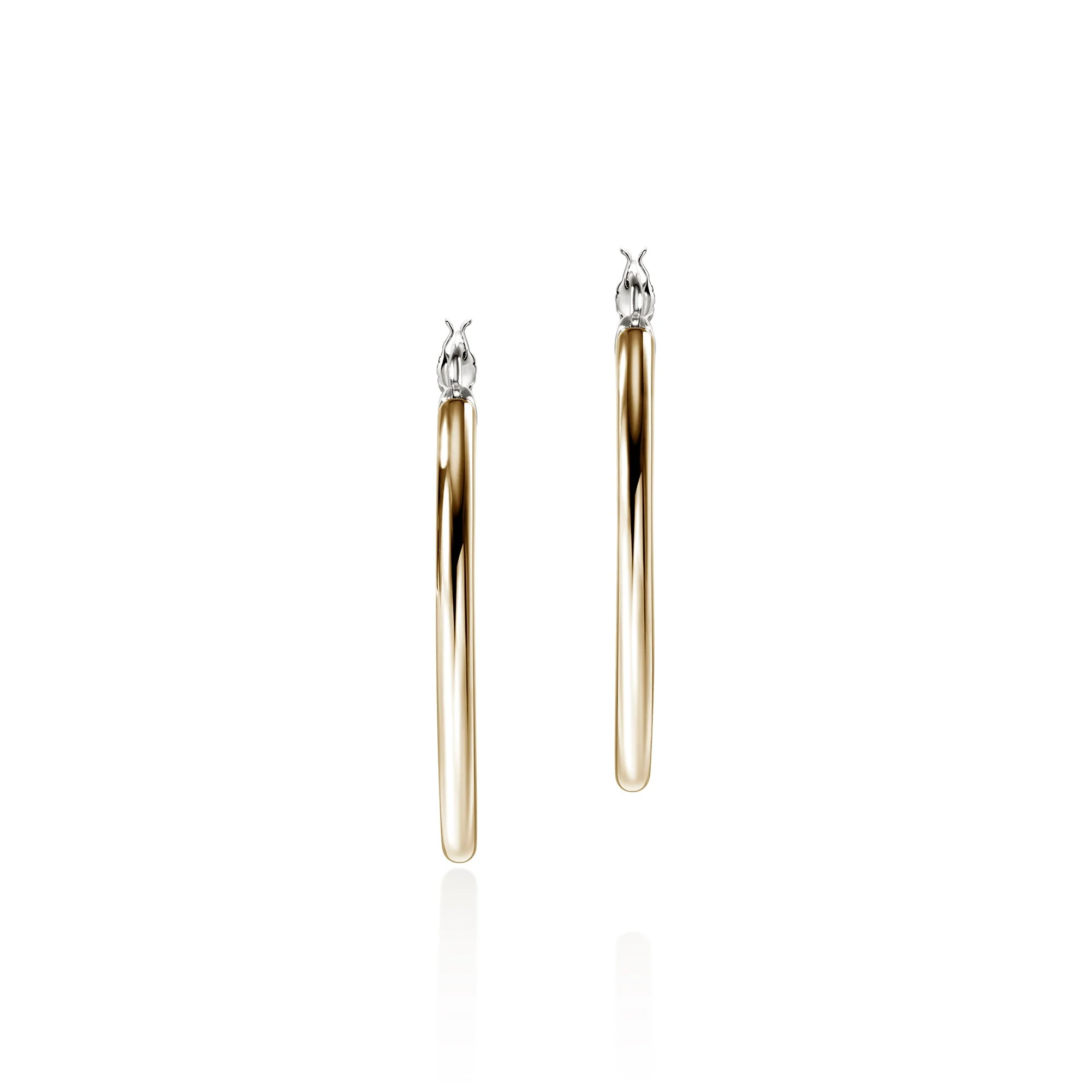 JH Essential Hoop Earring, Gold, Sterling Silver, 34.5MM - 1