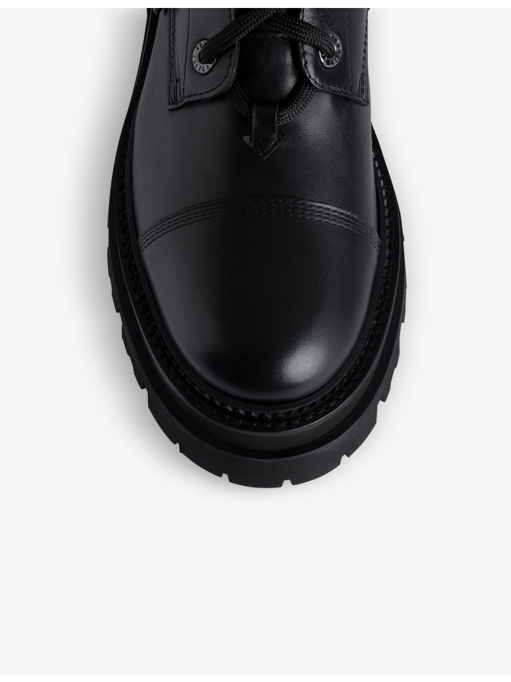 Wing-embellished leather ankle boots - 2
