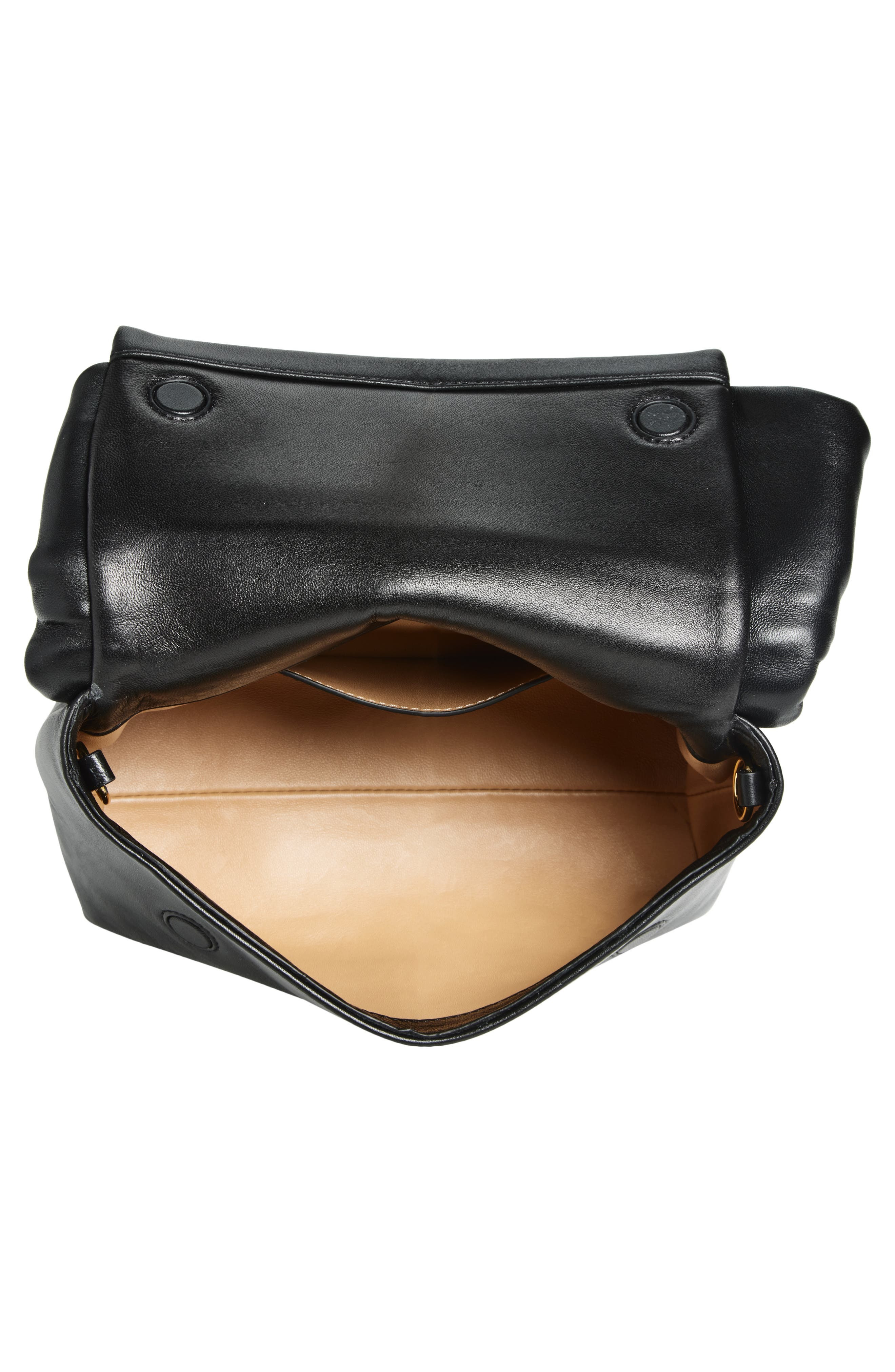 JW Anderson Medium Twister Leather Top Handle Bag in Black 999 at Nordstrom - 3