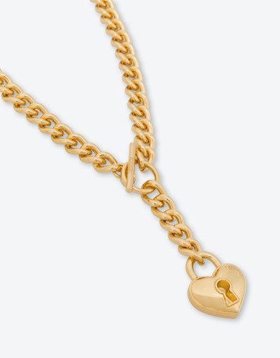 Moschino HEART LOCK CHAIN NECKLACE outlook