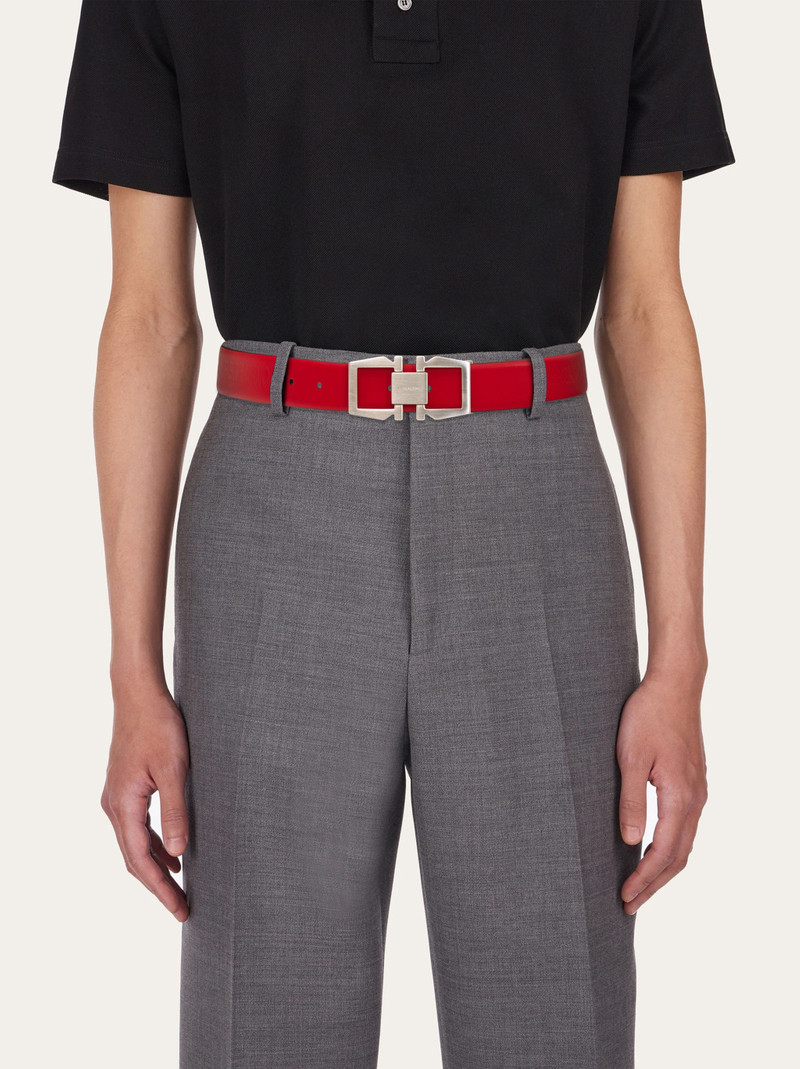 Adjustable belt with Gancini buckle 4