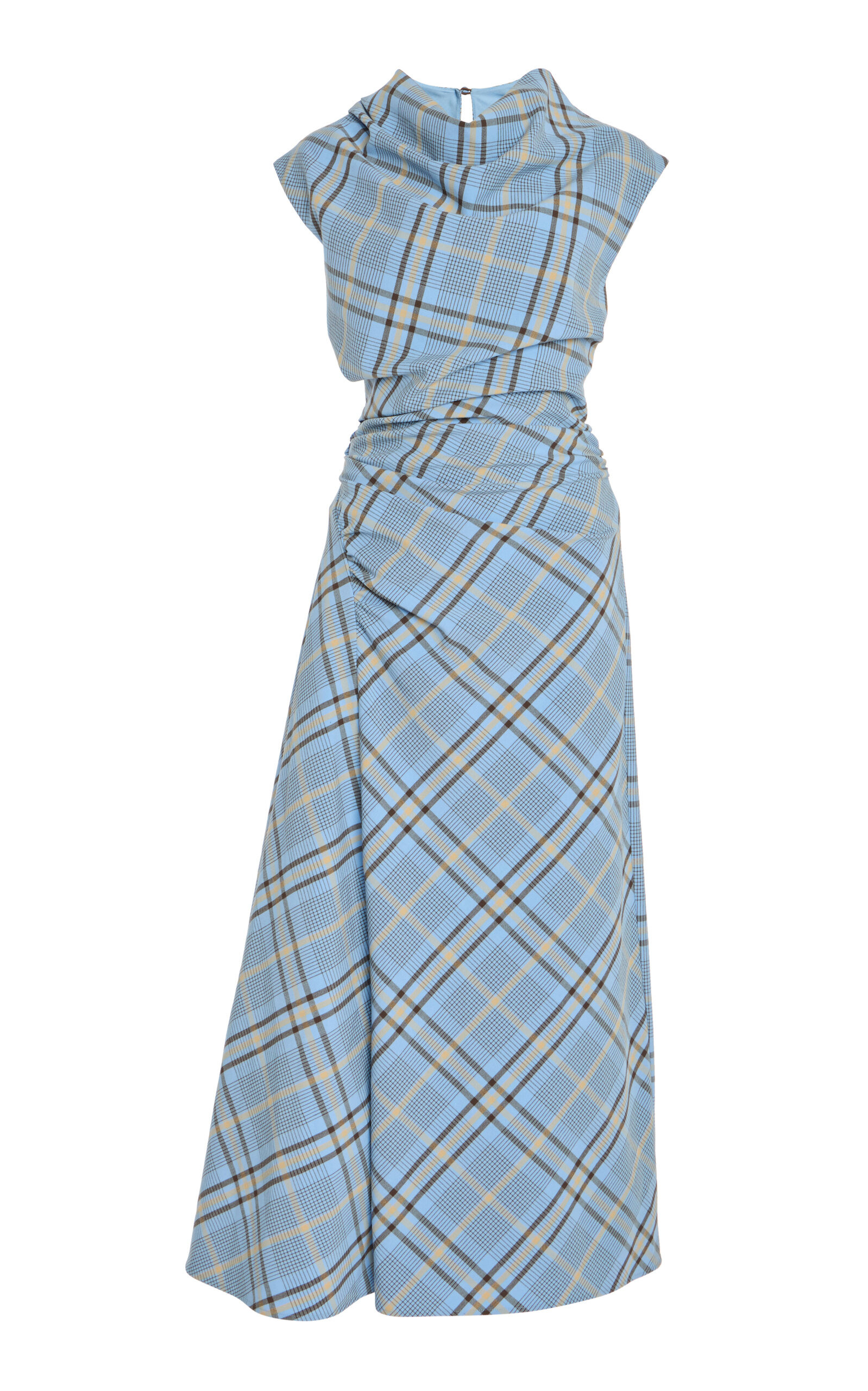 Burke Draped Midi Dress blue - 1