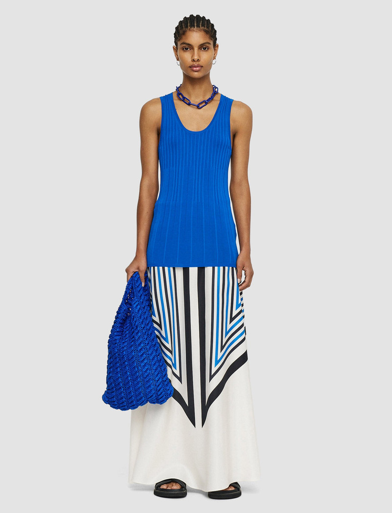 JOSEPH Viscose Ribbed Knitted Tank Top outlook