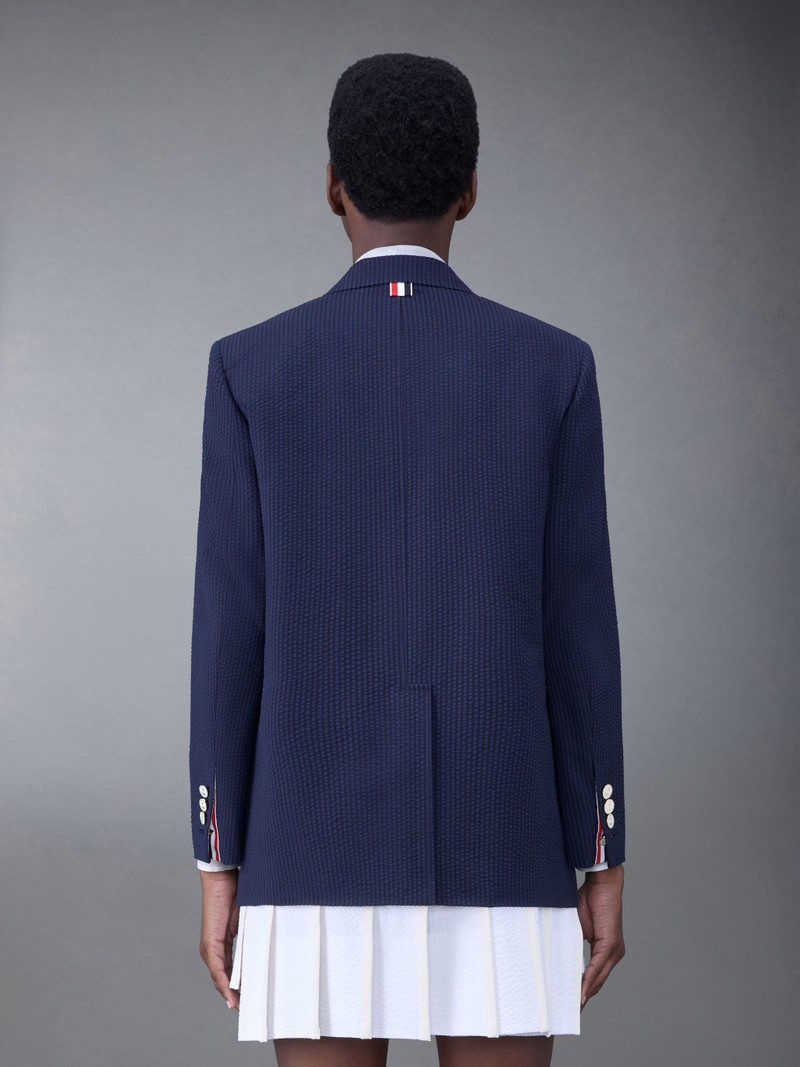 Thom Browne Wool Seersucker Patch Pocket Sport Coat outlook