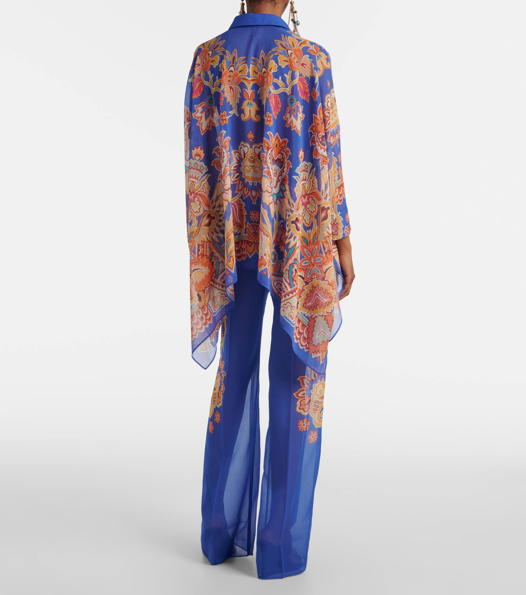 Printed poncho - 3
