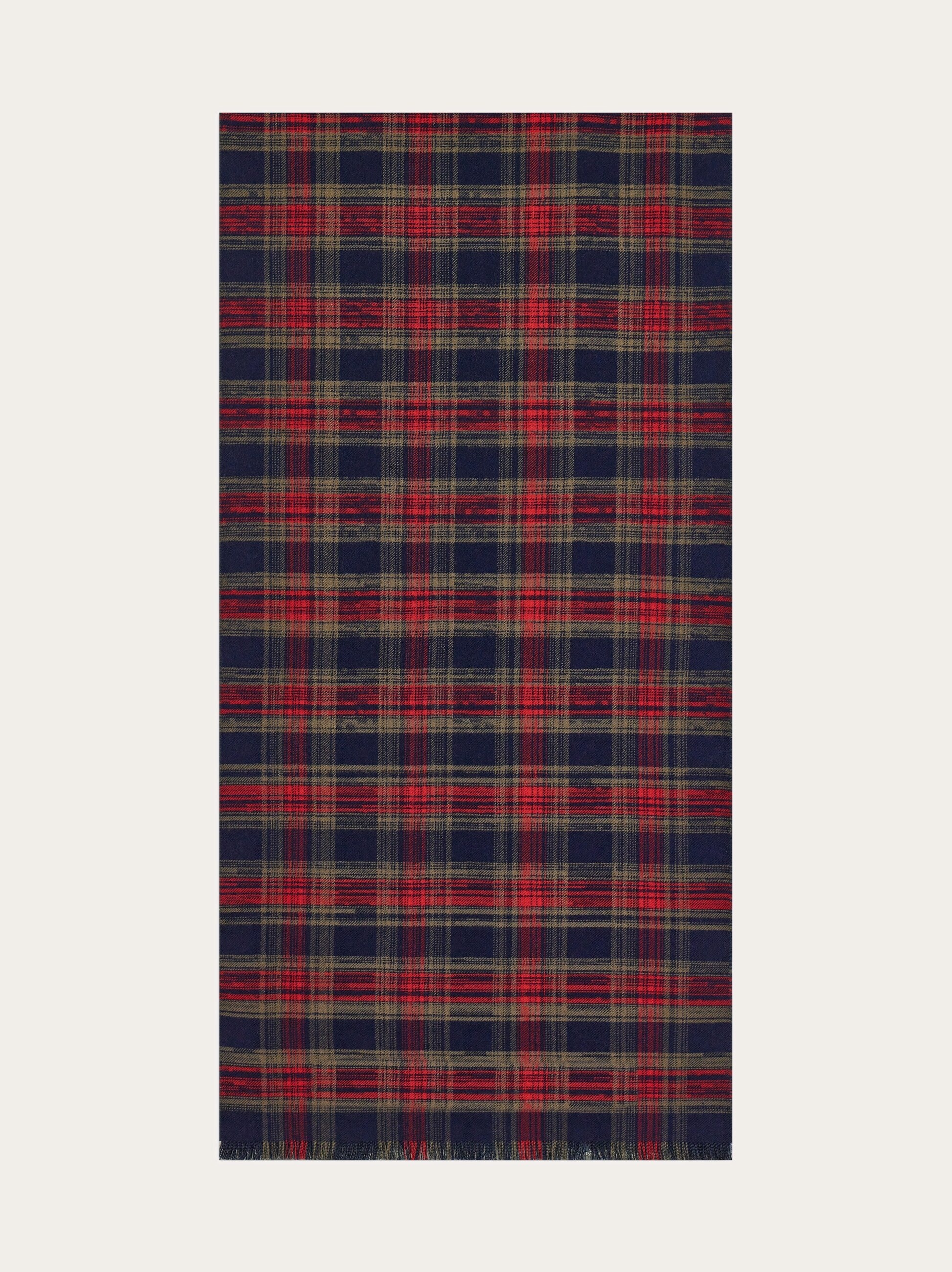 Tartan wool scarf - 4