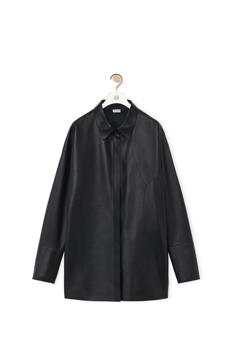 Puzzle shirt in nappa lambskin 1