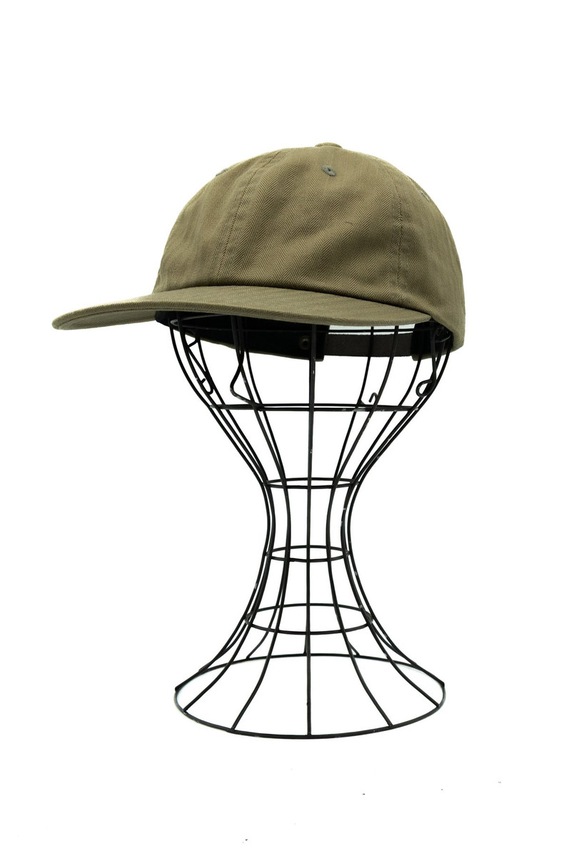 6 Panel Herringbone Cap - Olive 1
