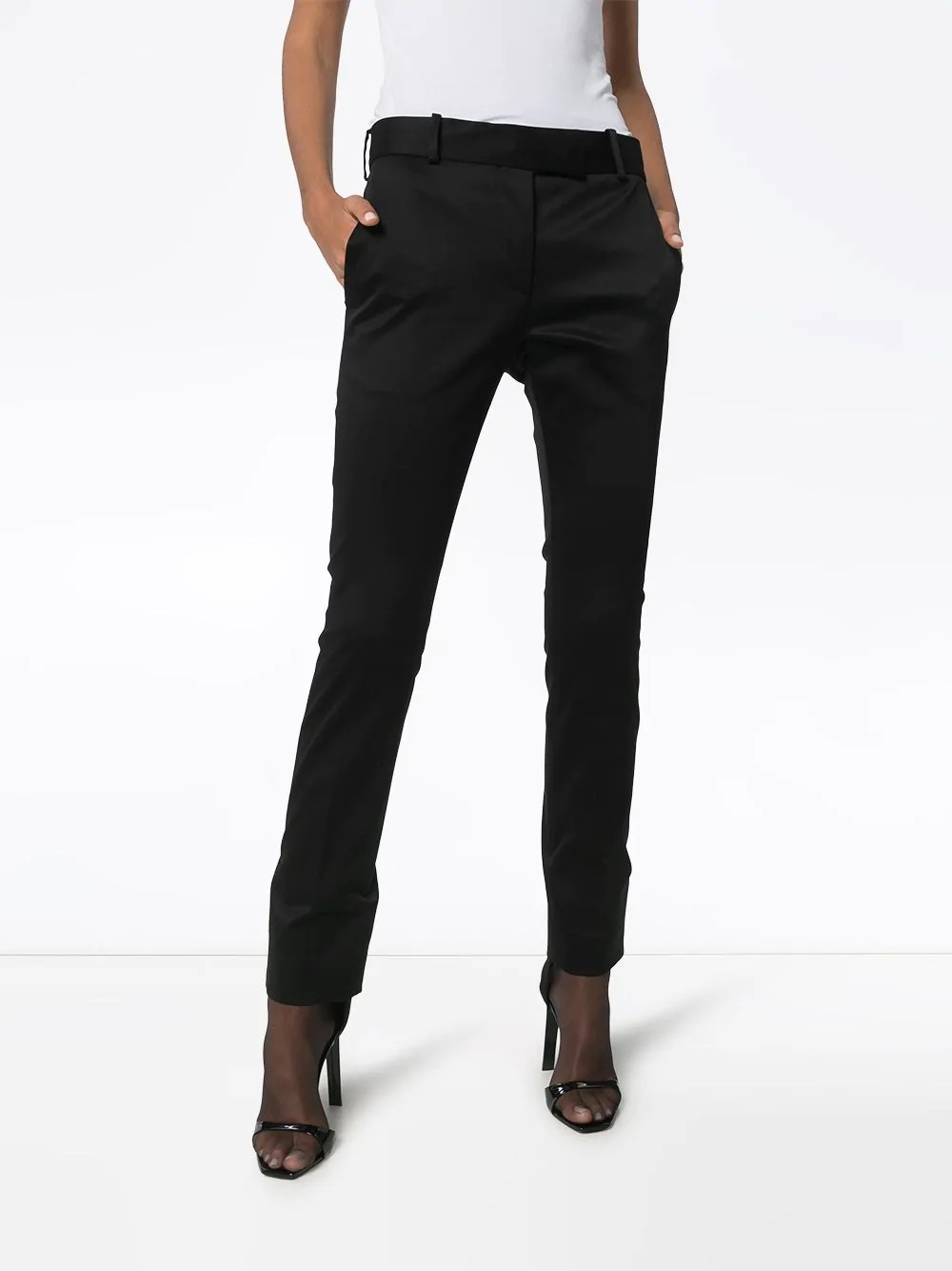 detachable stirrup slim leg trousers - 3