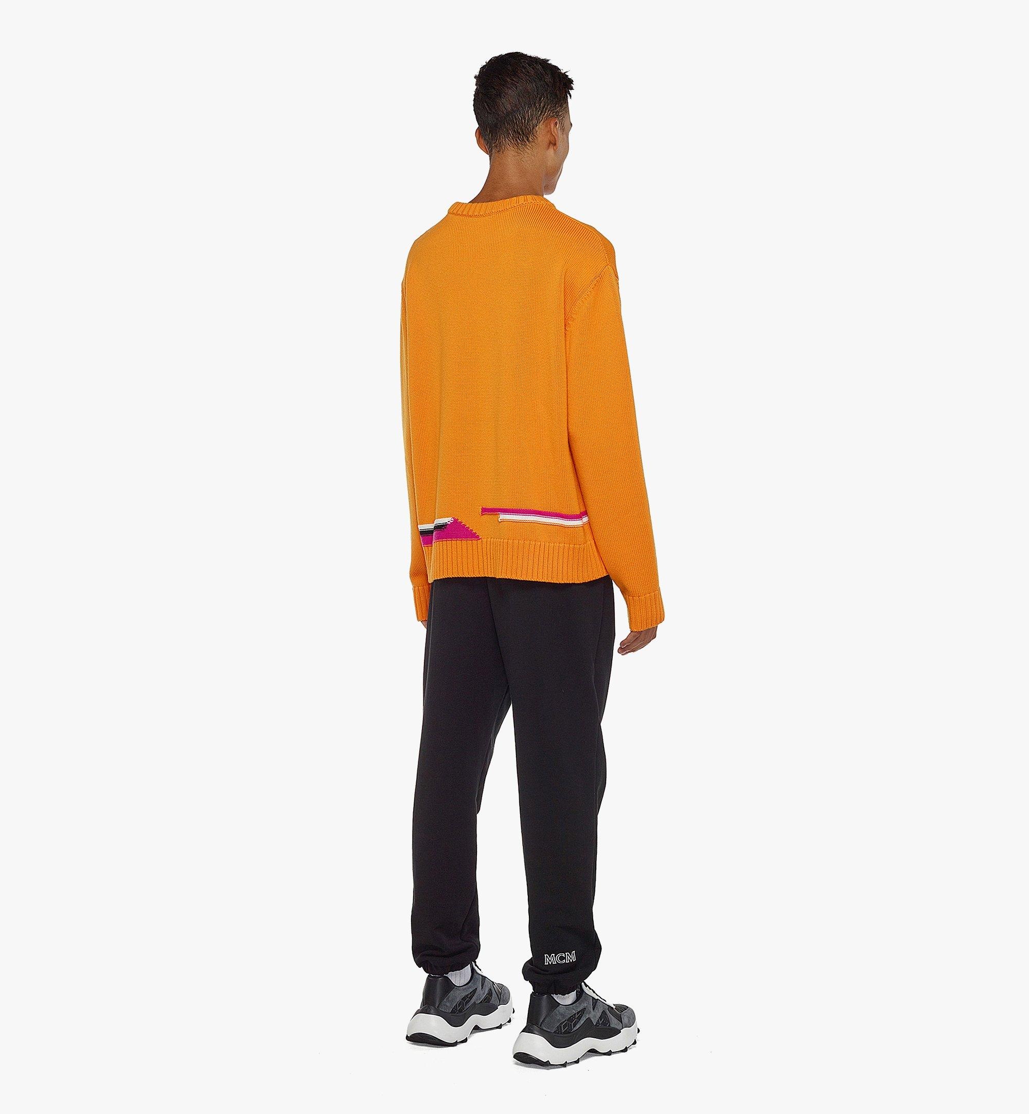 Men’s Intarsia M Pup Sweater in Wool - 4