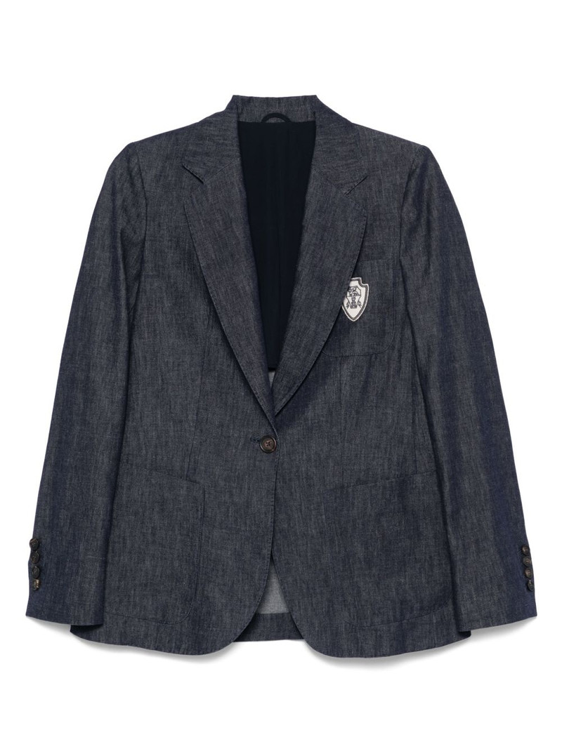 chambray blazer 1