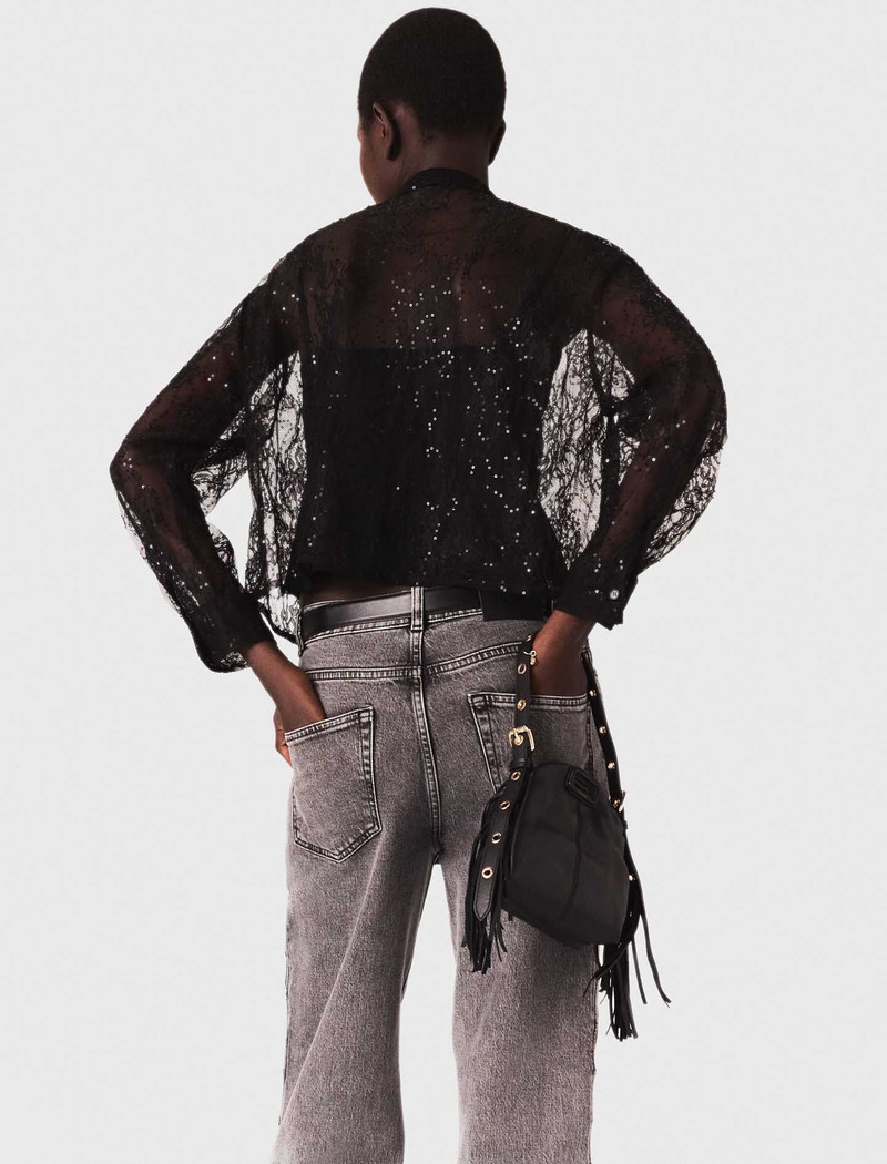 Lace pussy bow shirt 4