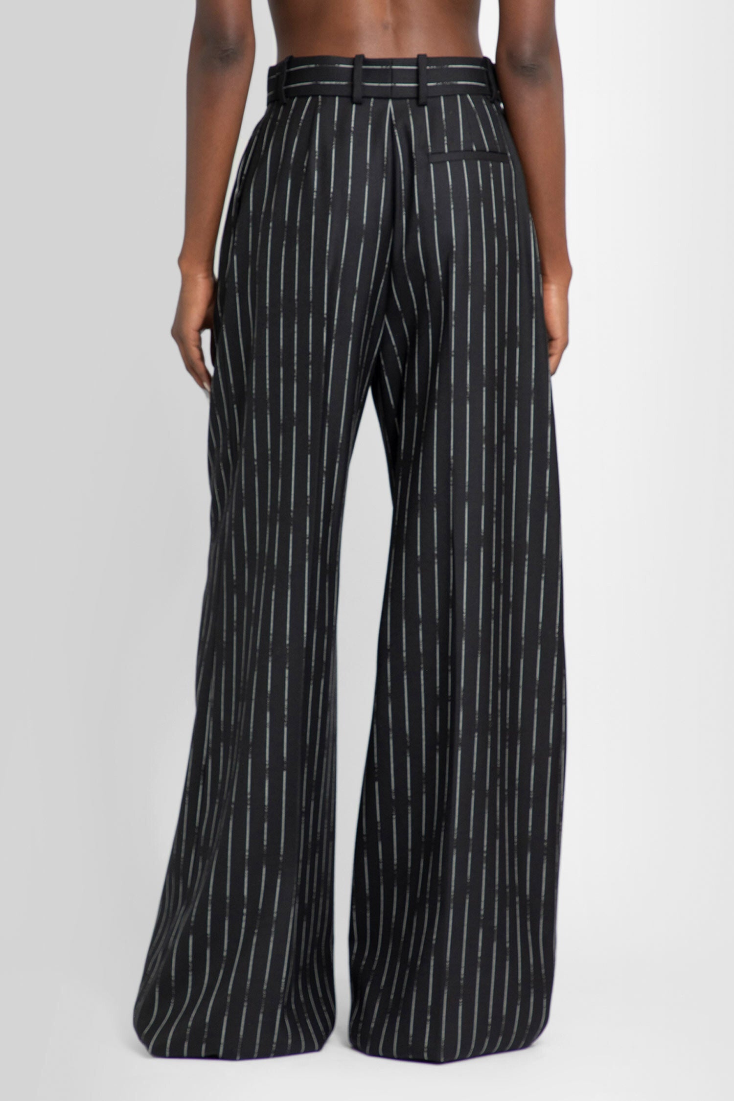 ALEXANDER MCQUEEN WOMAN BLACK TROUSERS - 4