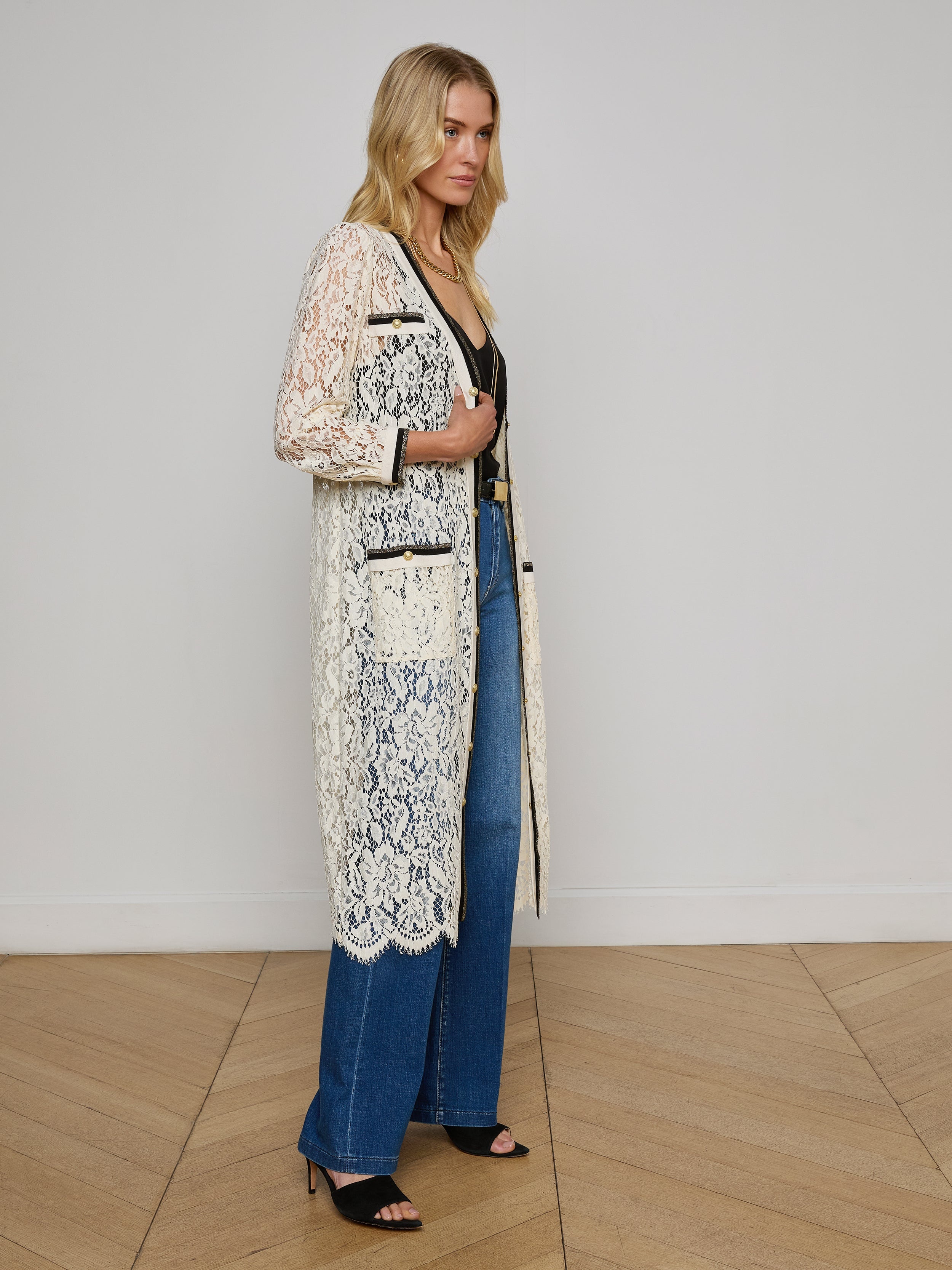 Whisper Lace Cardigan Dress - 3