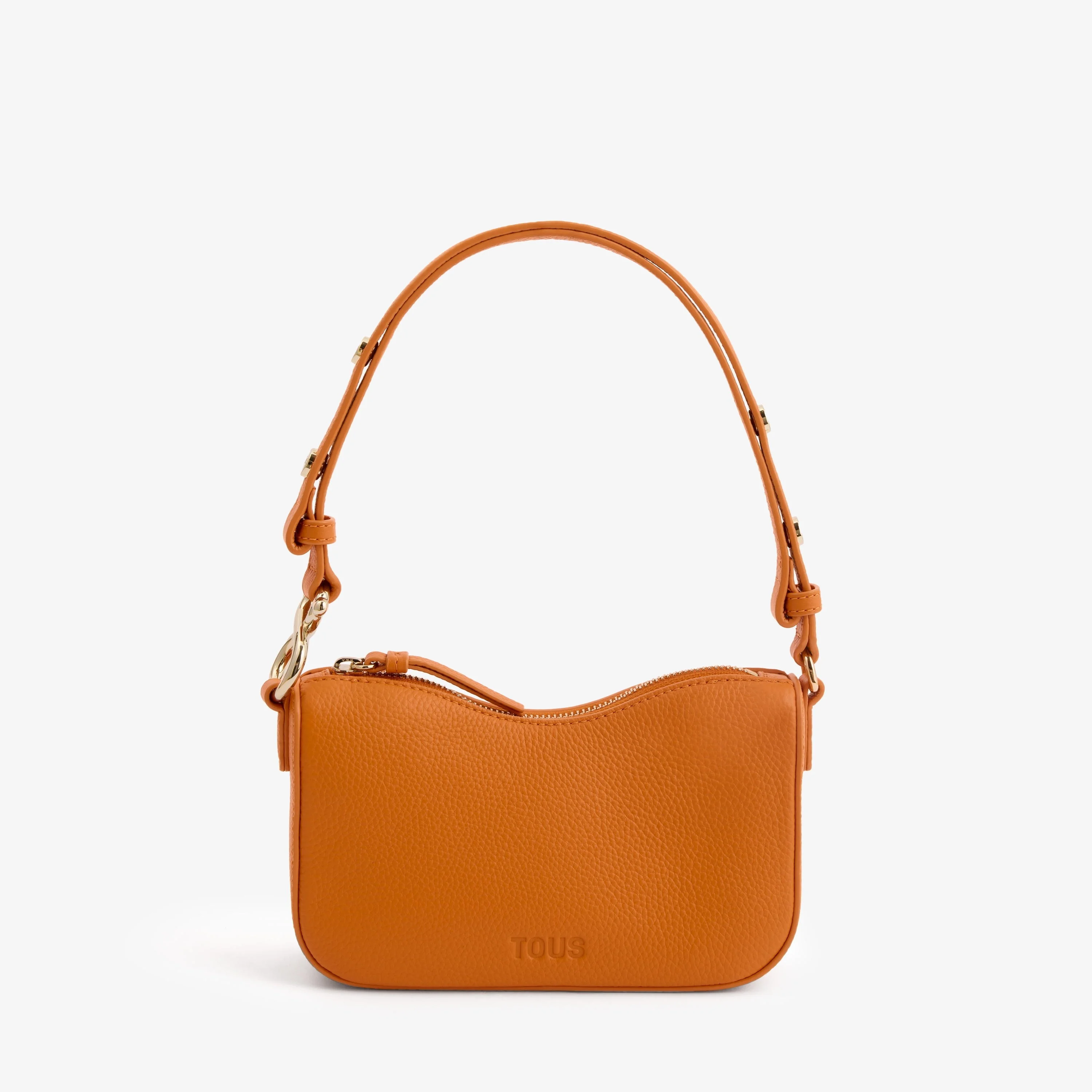 Orange leather Shoulder bag TOUS Infinity - 1
