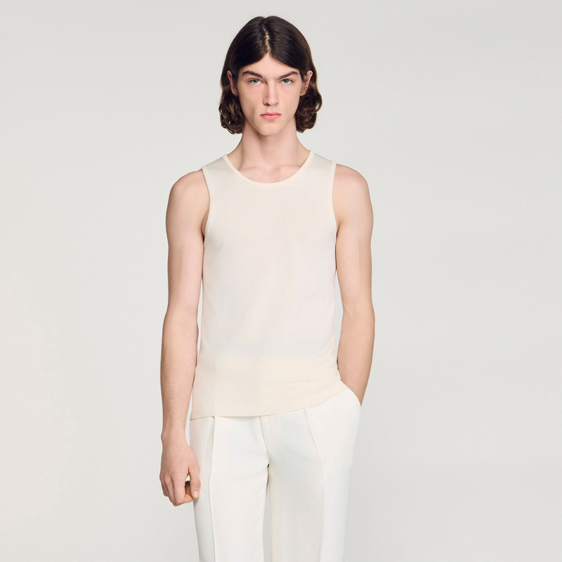 KNIT CREW NECK VEST TOP 5