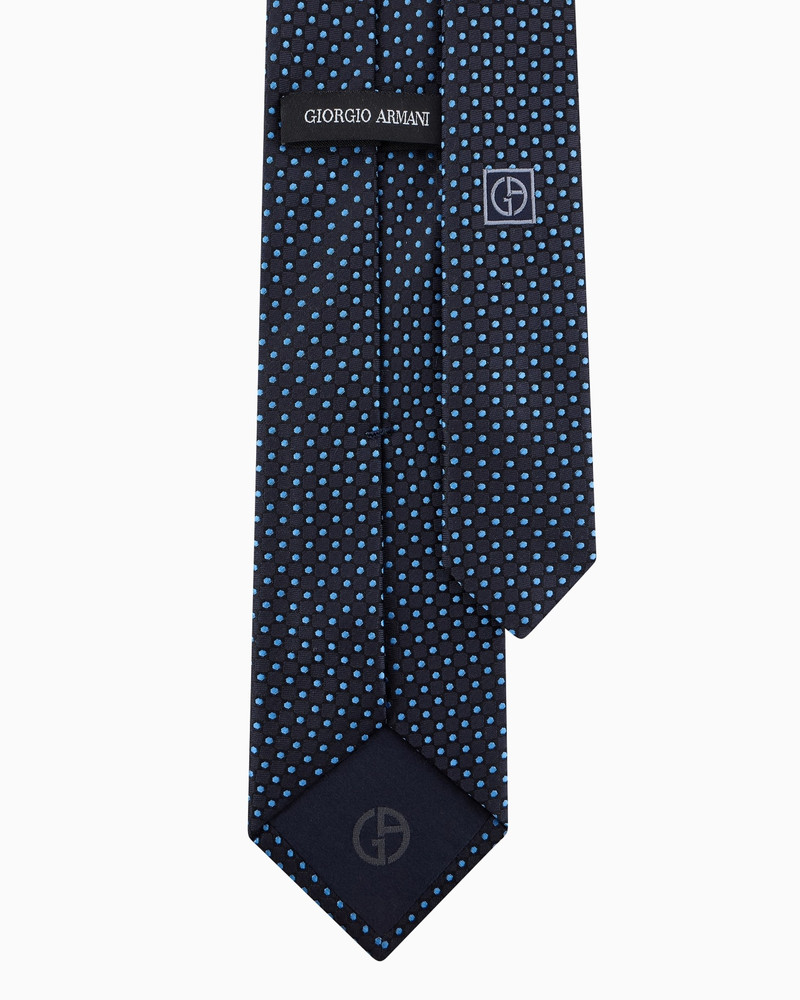 GIORGIO ARMANI PURE SILK POLKA-DOT JACQUARD TIE outlook