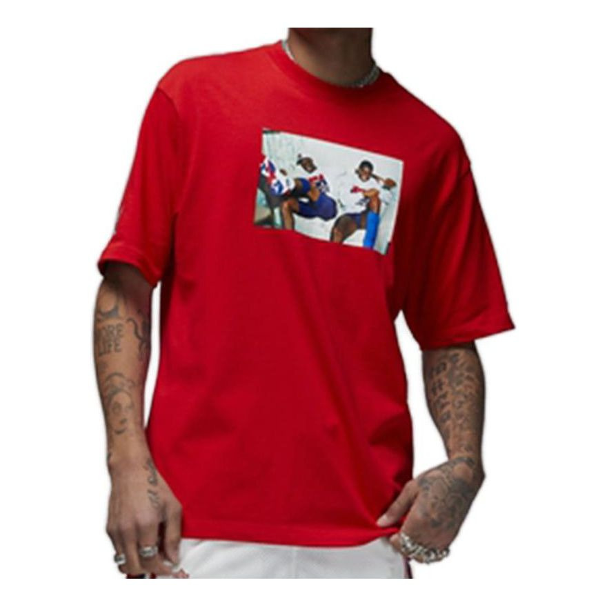 Air Jordan Graphic T-Shirt 'Red' DR2951-657 - 1