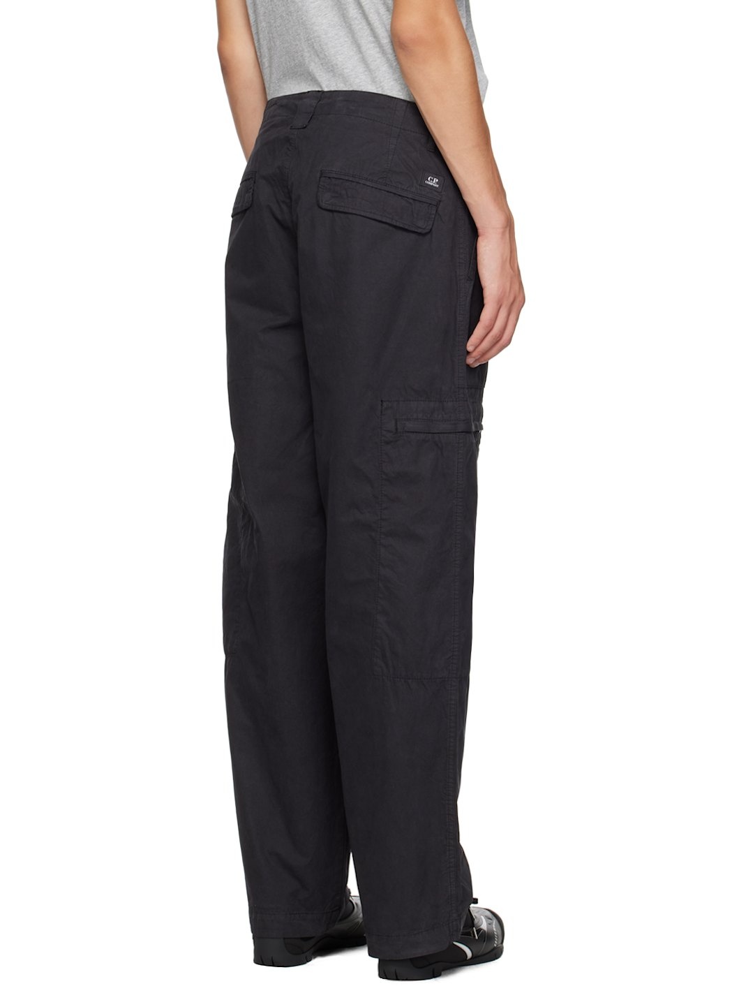 Black Micro Reps Cargo Pants - 3