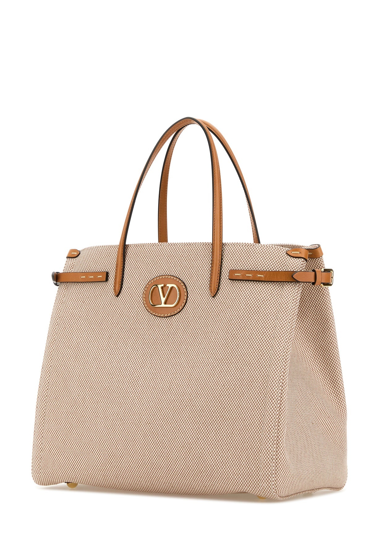 Two-tone canvas Antibes shopping bag - 2