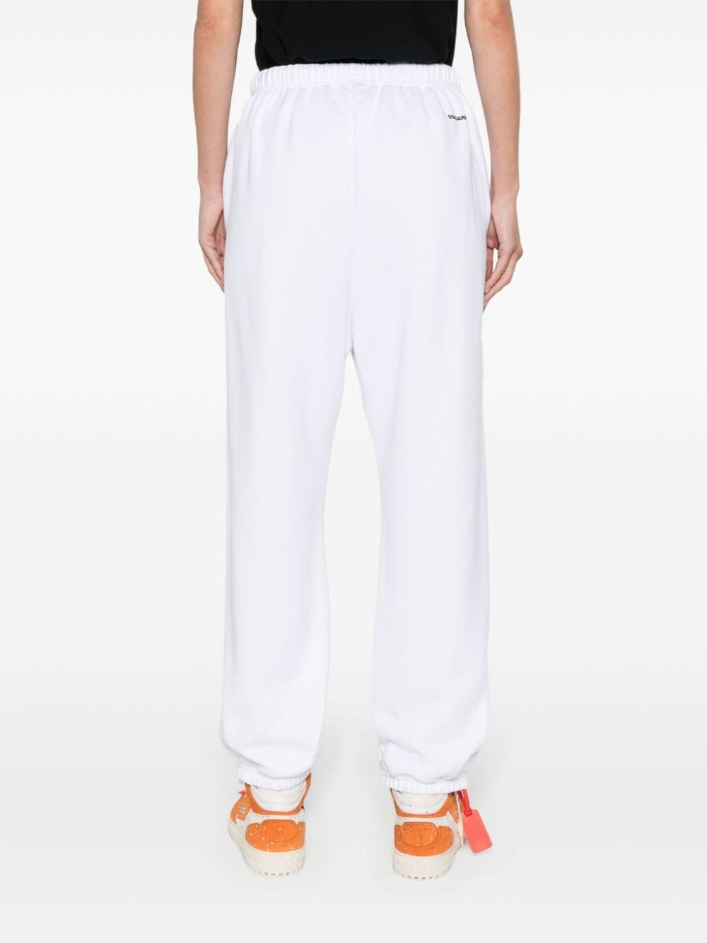 logo-print jersey track pants - 4