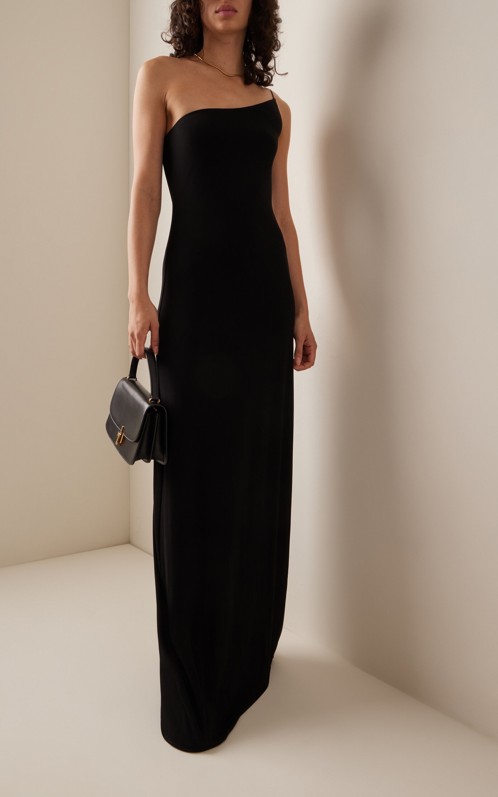 Elinor One-Shoulder Maxi Dress black - 2