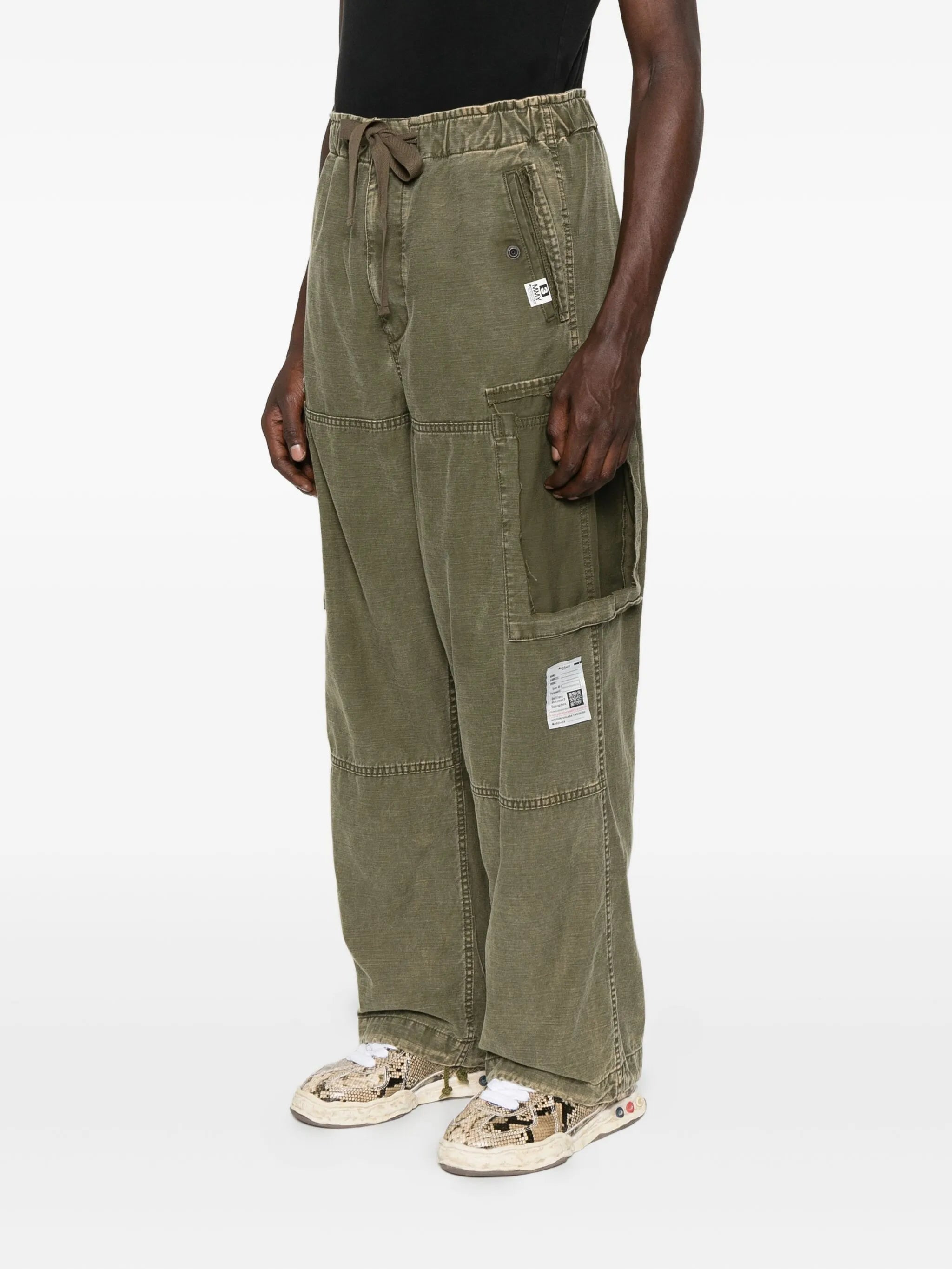 Maison Mihara Yasuhiro Cargo Pocket Drawstring Trousers - 4