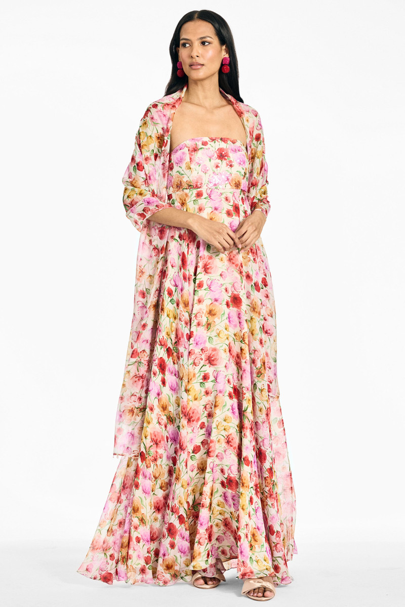 SACHIN & BABI EMMY SCARF - SUNSET POPPIES outlook