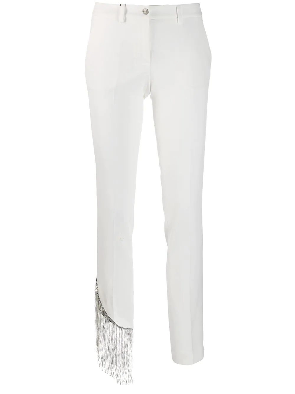 crystal fringe trousers - 1