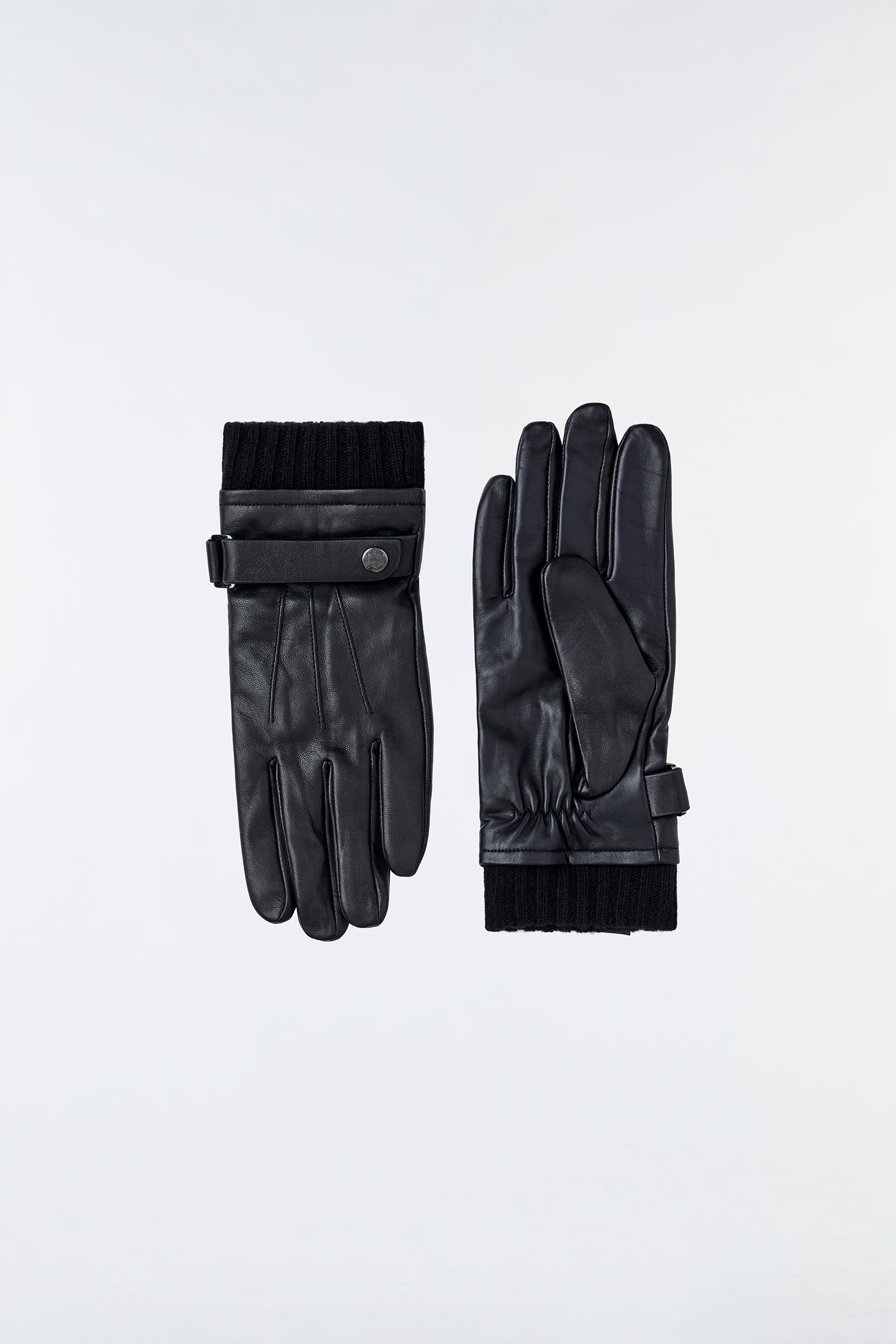 REEVE (R)Leather driving glove with knit cuff - 1