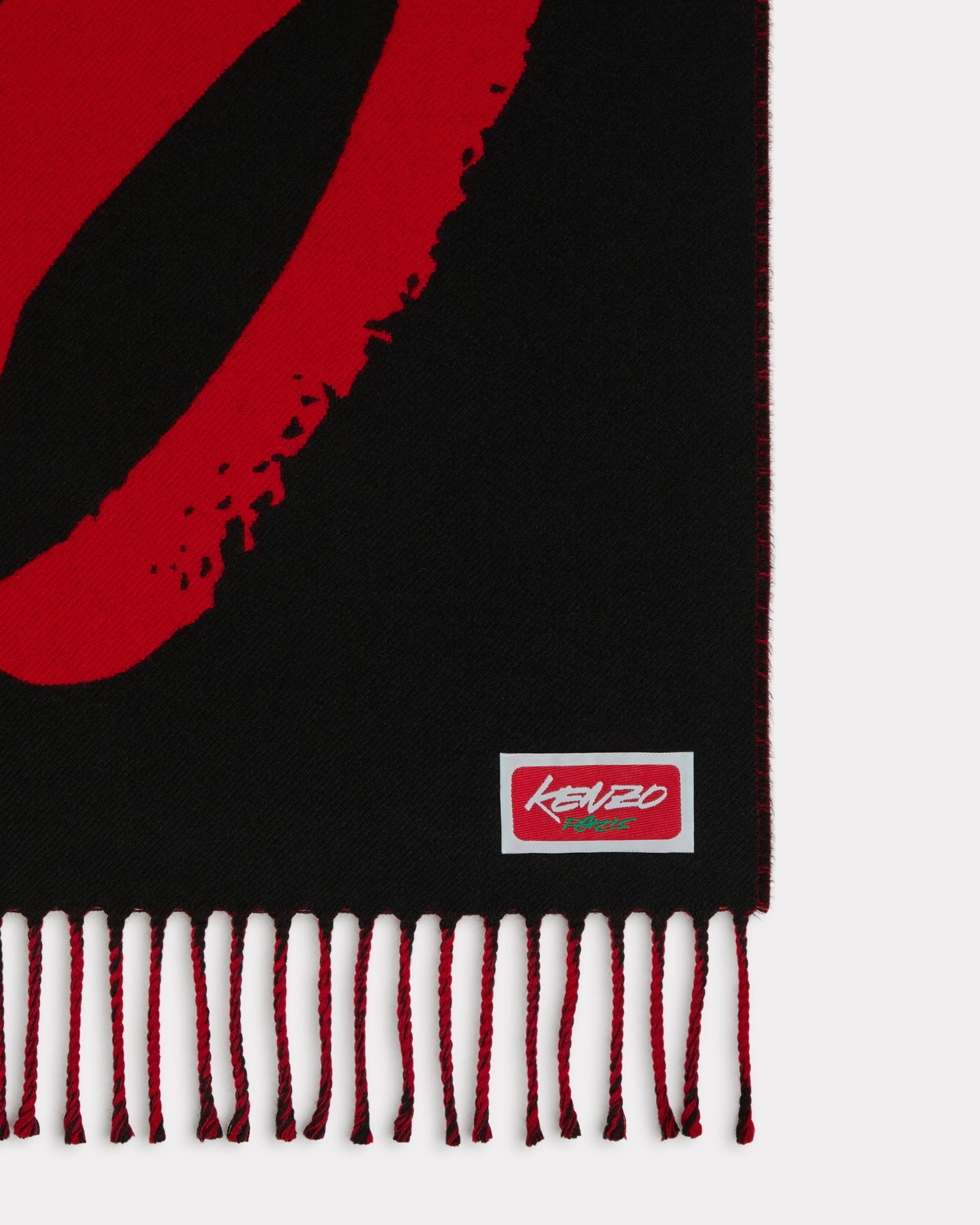 'Kenzo x Futura 2000' reversible scarf in wool - 2