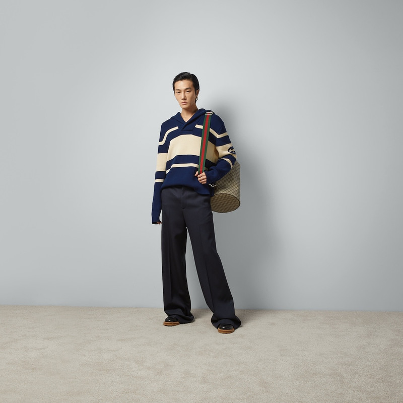 GUCCI Knit cotton sweater with Interlocking G outlook