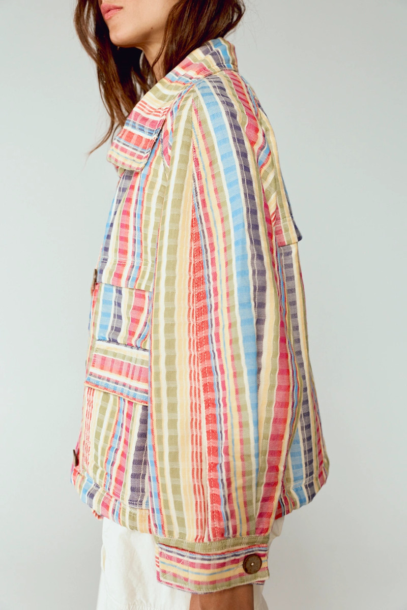 FREE PEOPLE Jojo Beach Funnel-Neck Jacket outlook