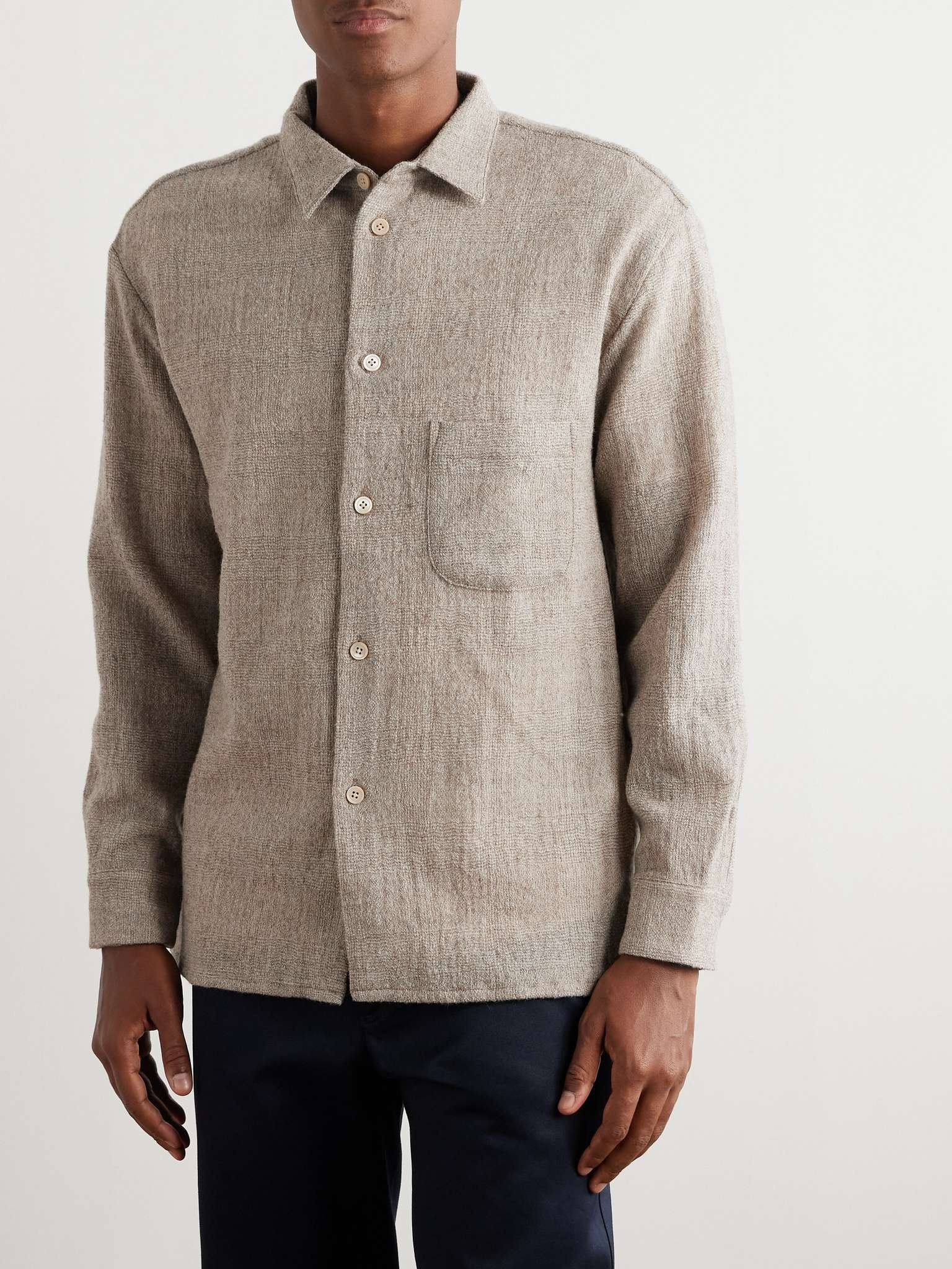 Gusto Prince of Wales Checked Wool Shirt - 4