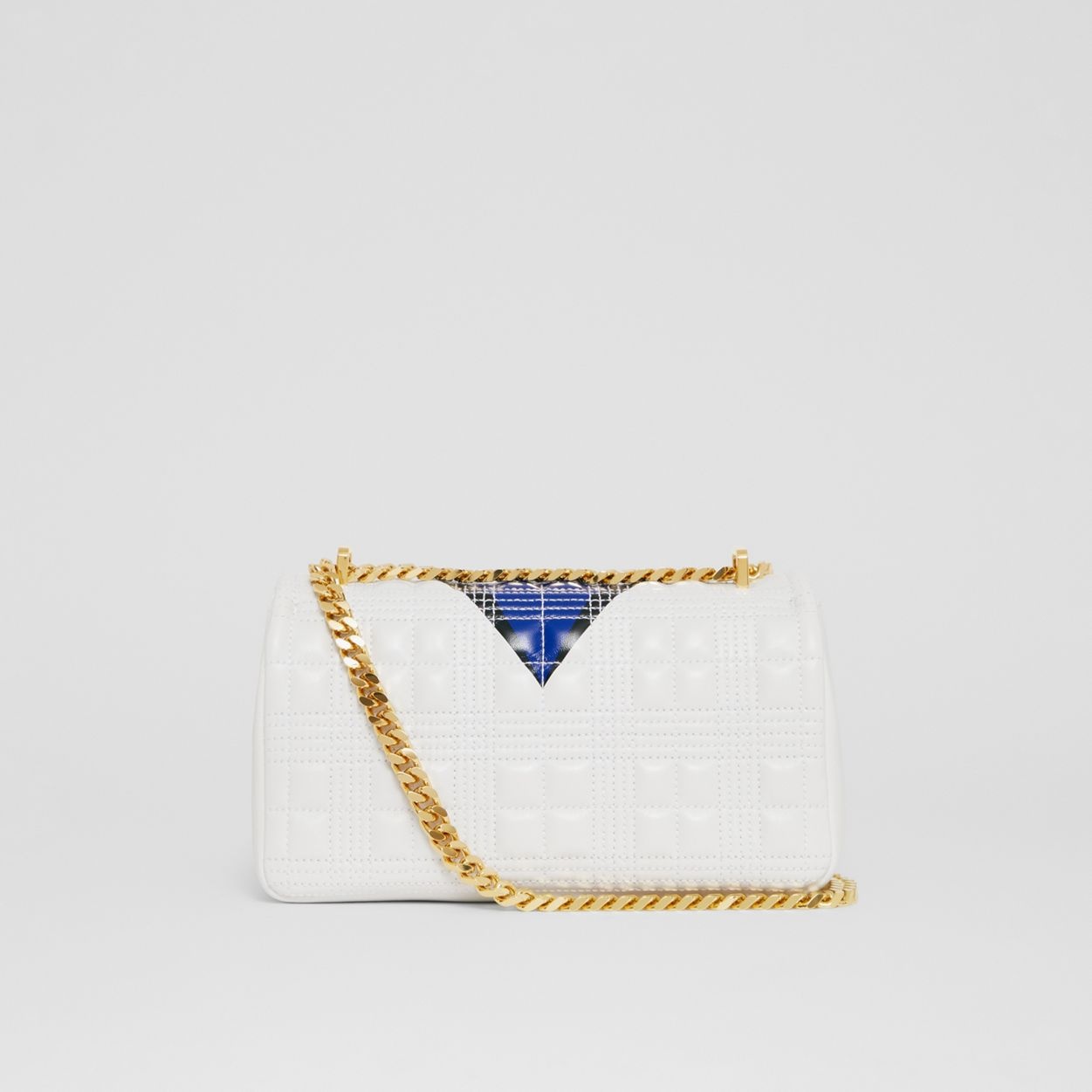 Small Geometric Print Quilted Lambskin Lola Bag - 8