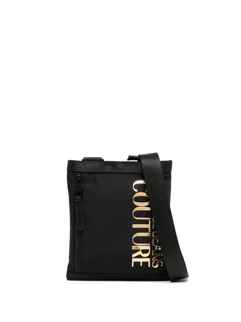 logo-lettering messenger bag 1