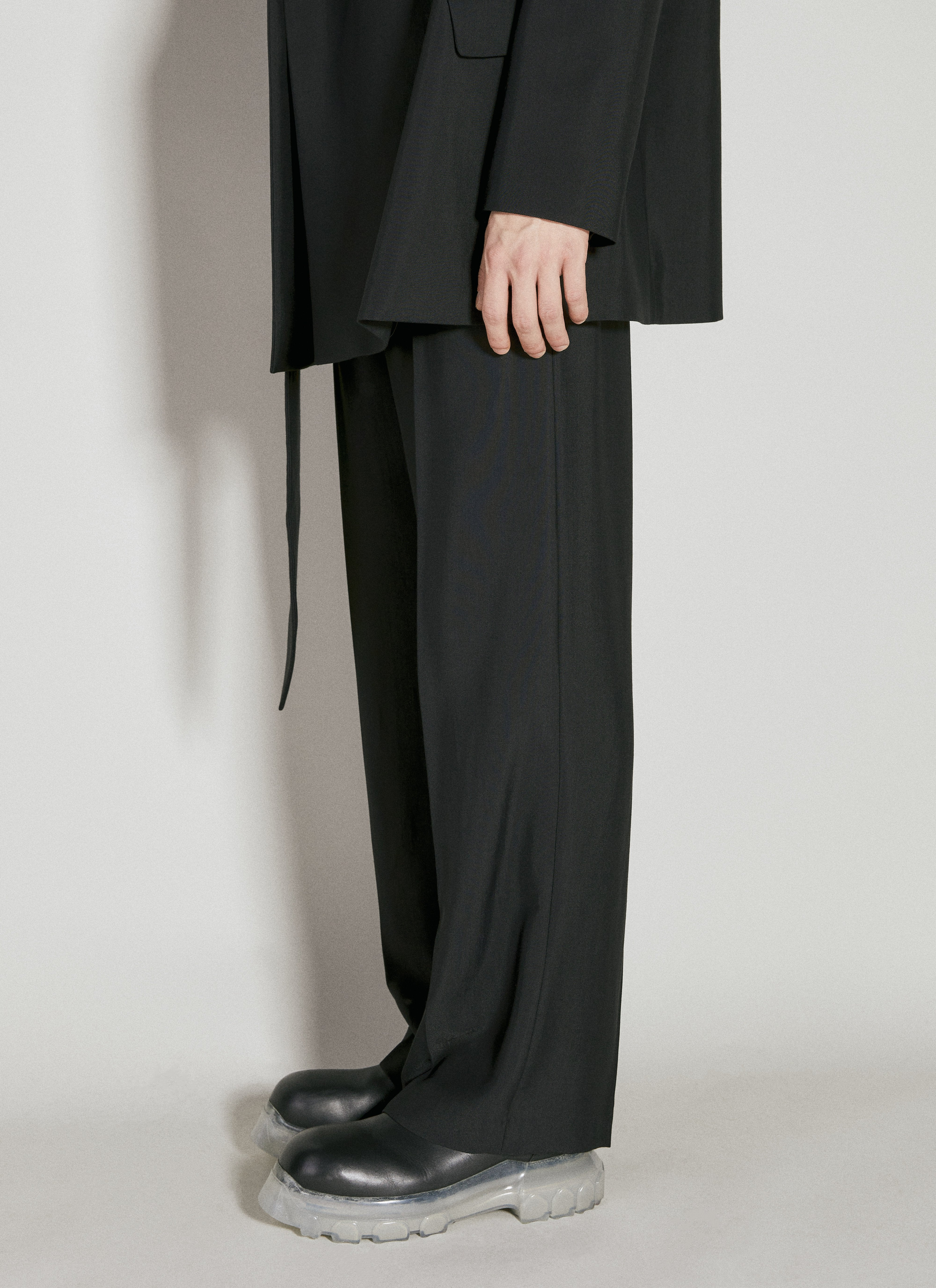 Mugler Men Cut-Out Tailored Pants - 3