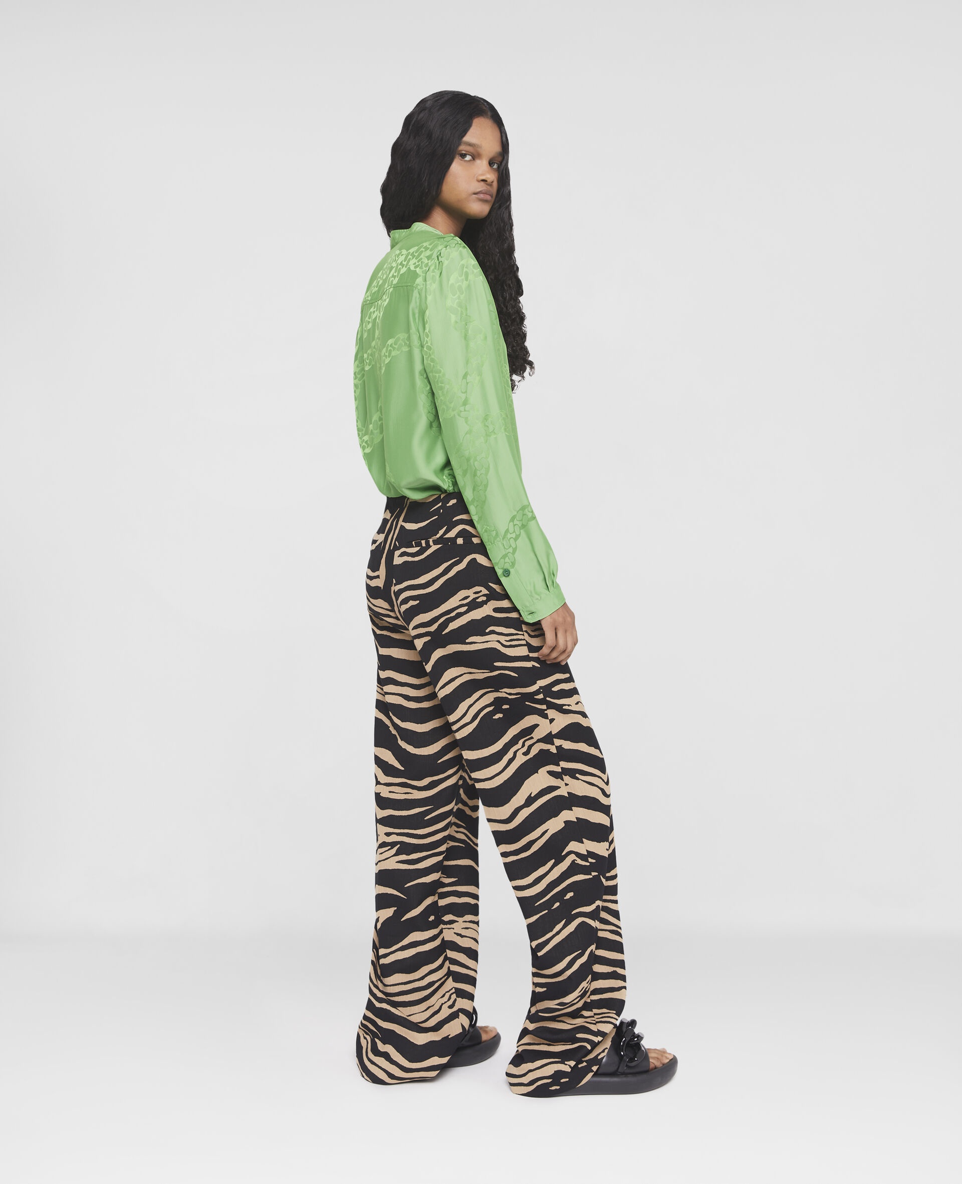Falabella Chain Silk Jacquard Shirt - 3