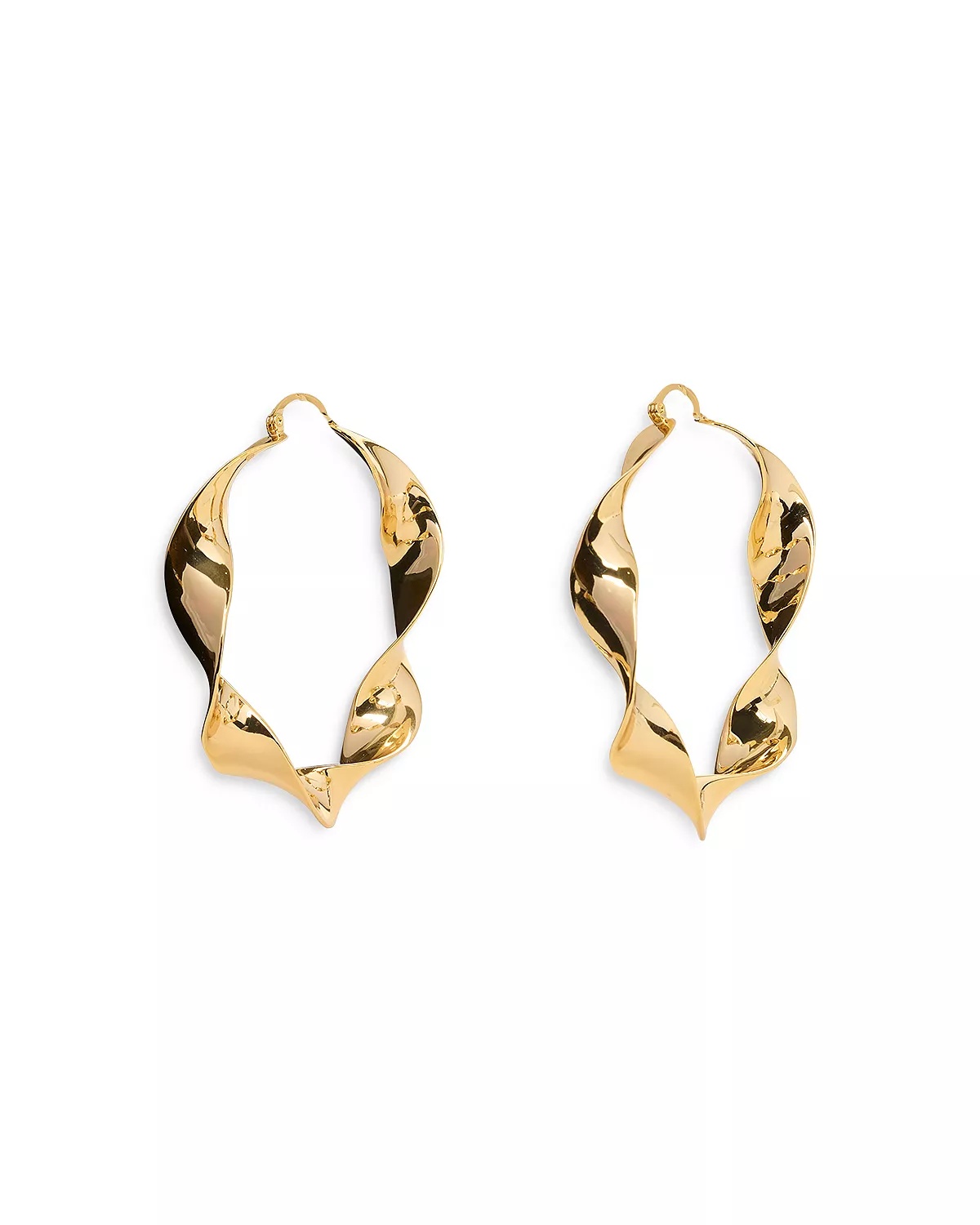 Yael Twisted Hoop Earrings - 1