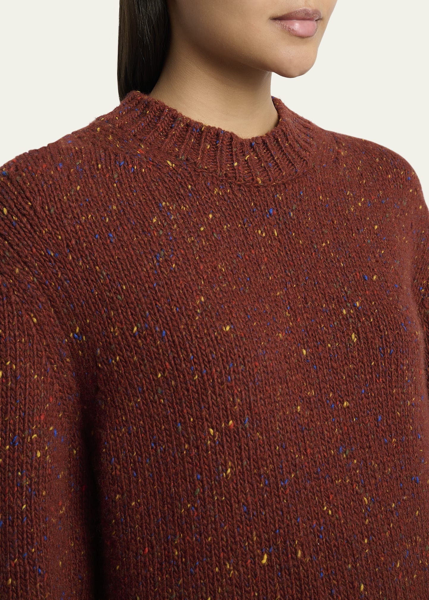 Alfie Speckled Cashmere Knit Sweater - 5