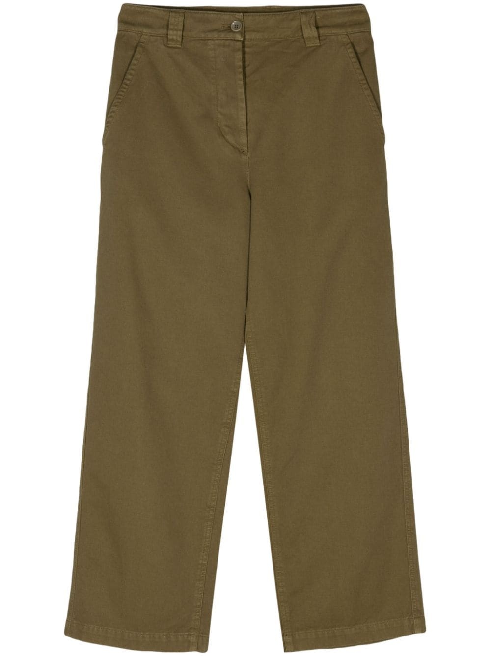 mid-rise cropped trousers - 1