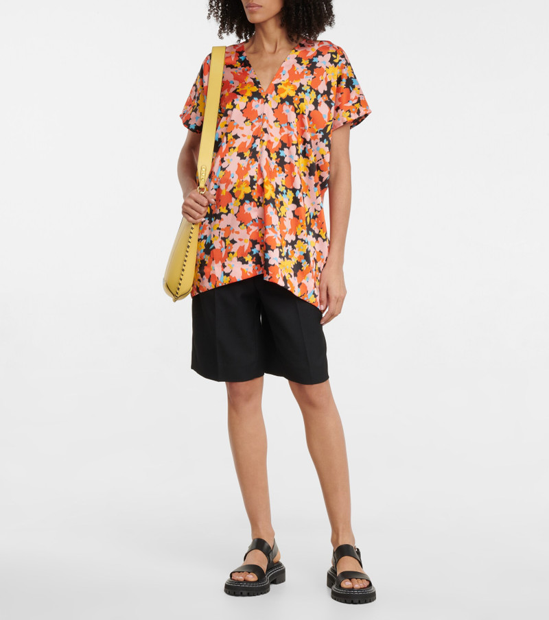 Plan C Floral twill top outlook
