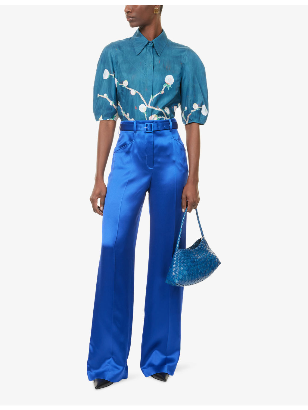 Norman Straight-Leg Silk-Satin Trousers - 2