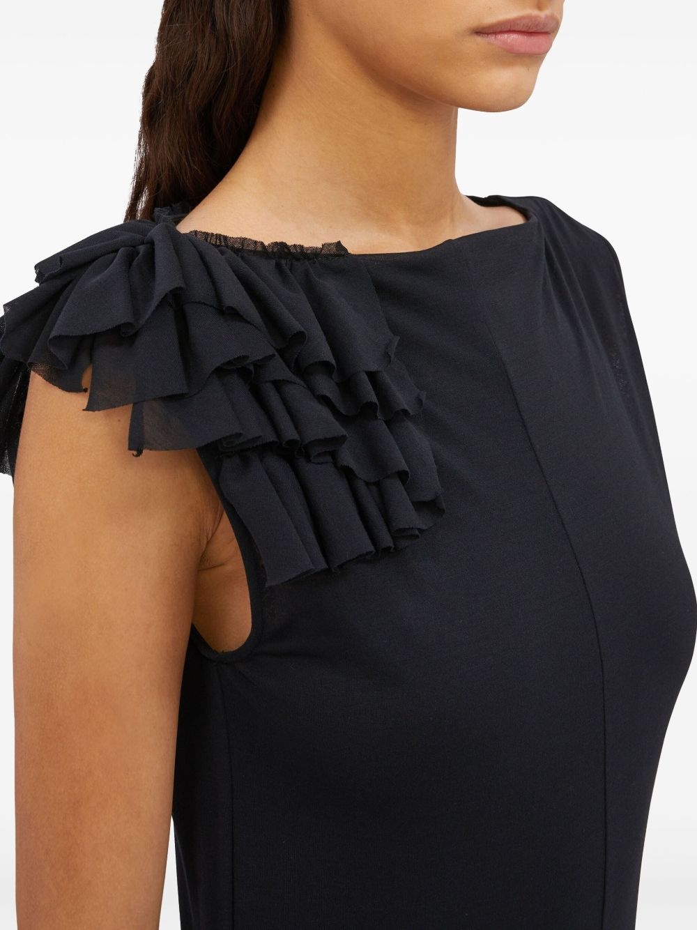 ruffle-detail gown - 5