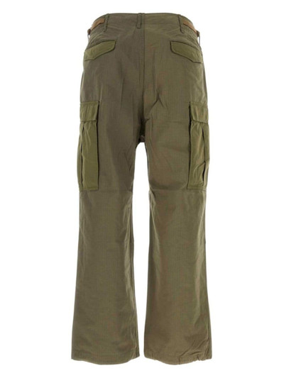 Nanamica knee-pleat straight-leg cargo trousers outlook