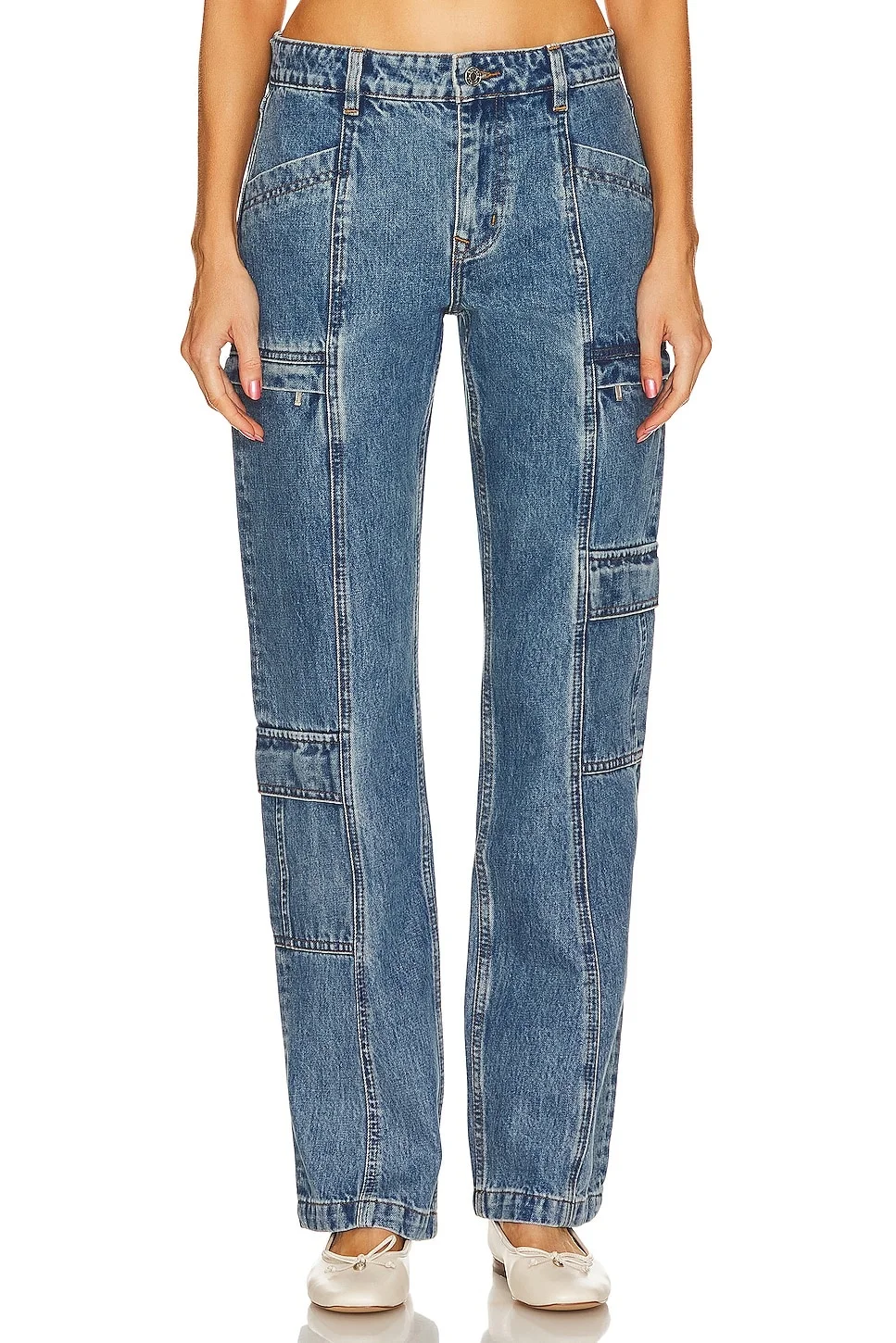 Naomi Low Rise Slim Cargo - 1