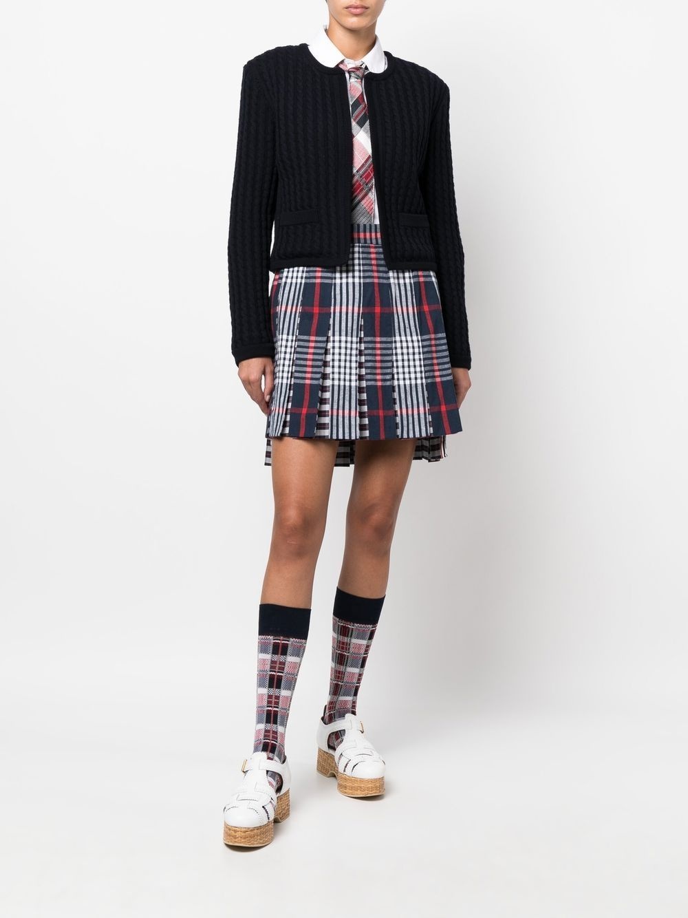 pleated asymmetrical skirt - 2