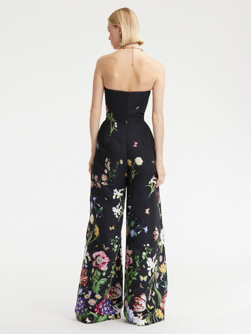 Oscar de la Renta MULTI FLORAL FAILLE JUMPSUIT outlook