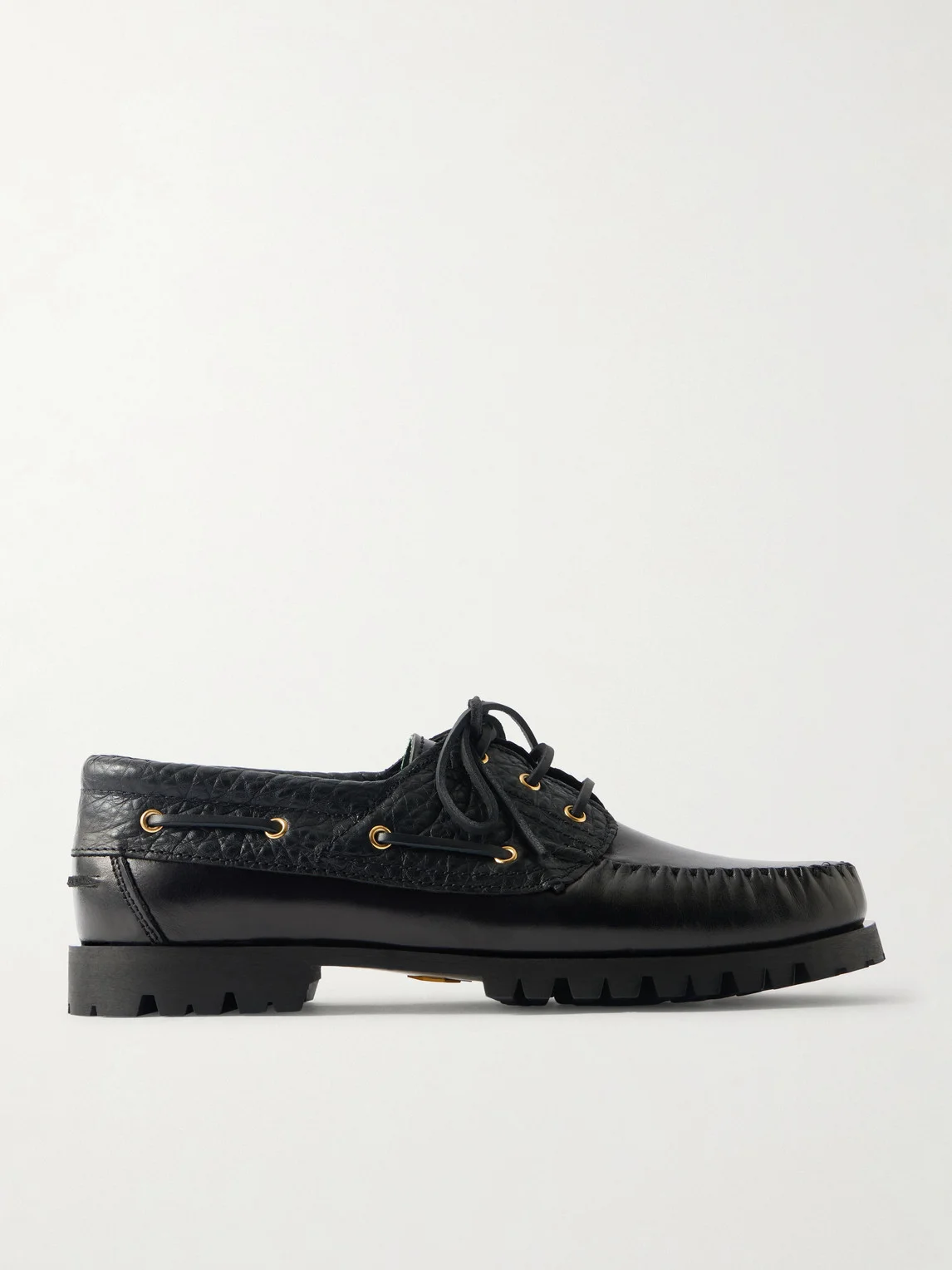 Aztec Leather Boat Shoes - 1