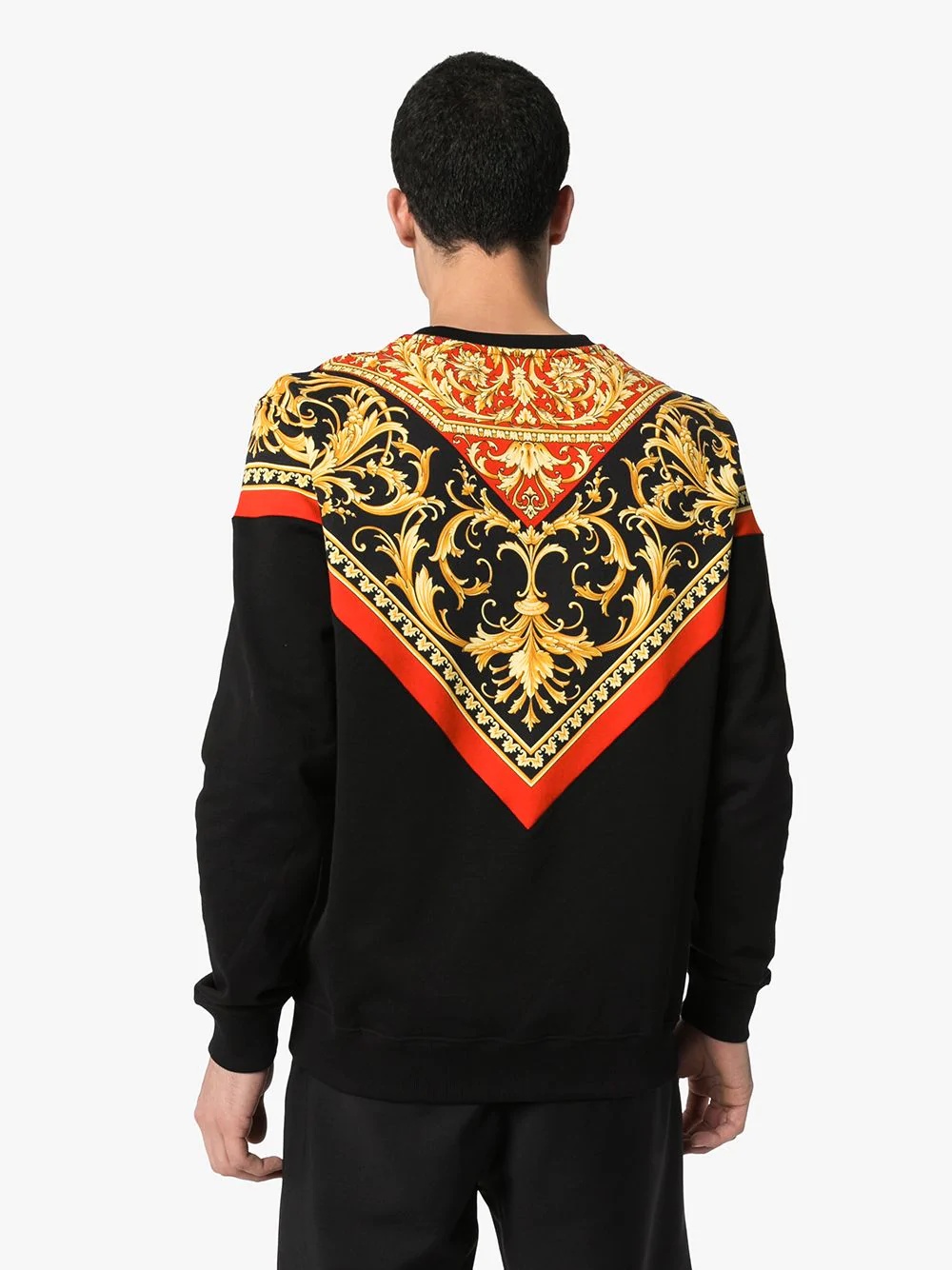 Baroque print sweatshirt - 4